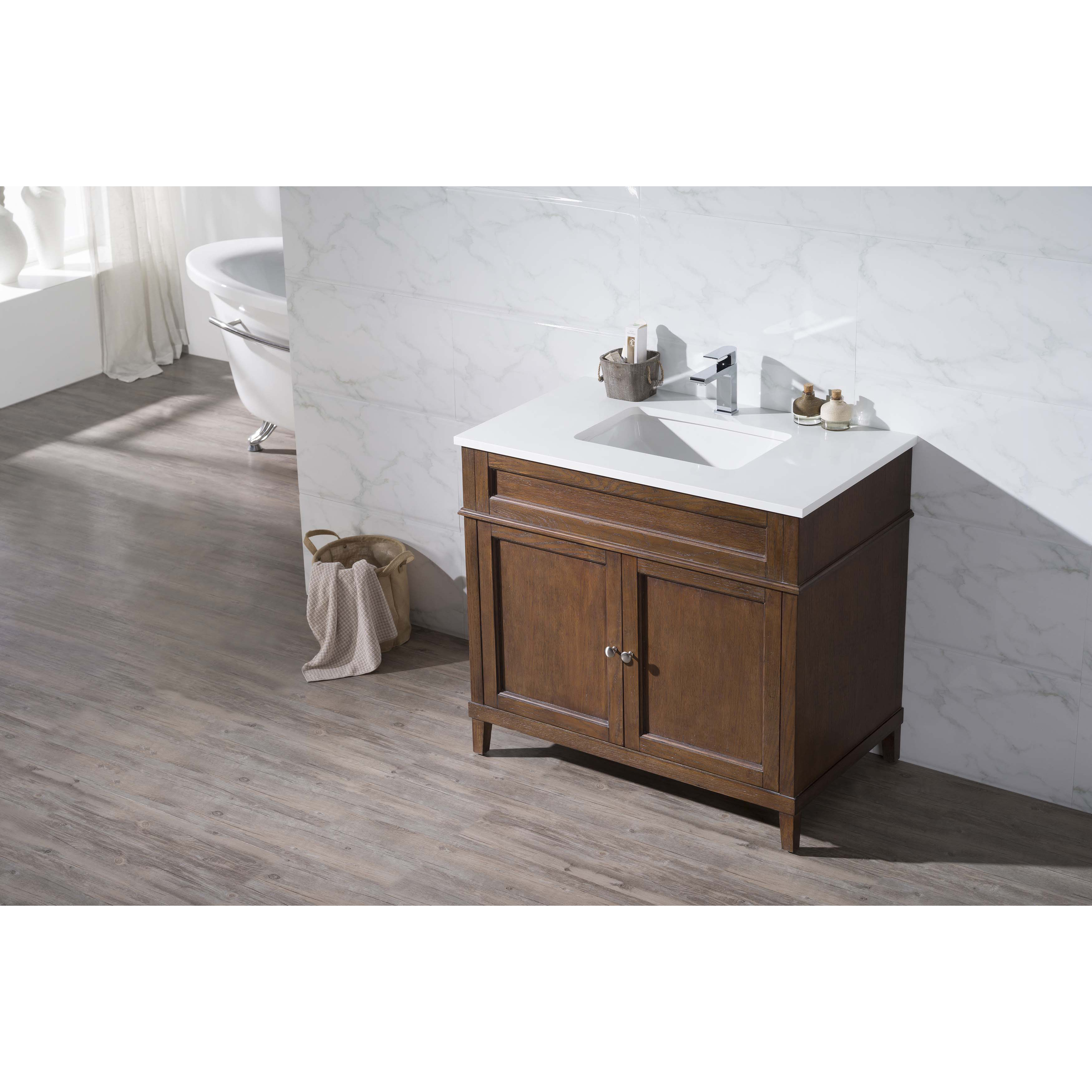 Home Loft Concepts Hamilton 37" Single Sink Bathroom Vanity Set