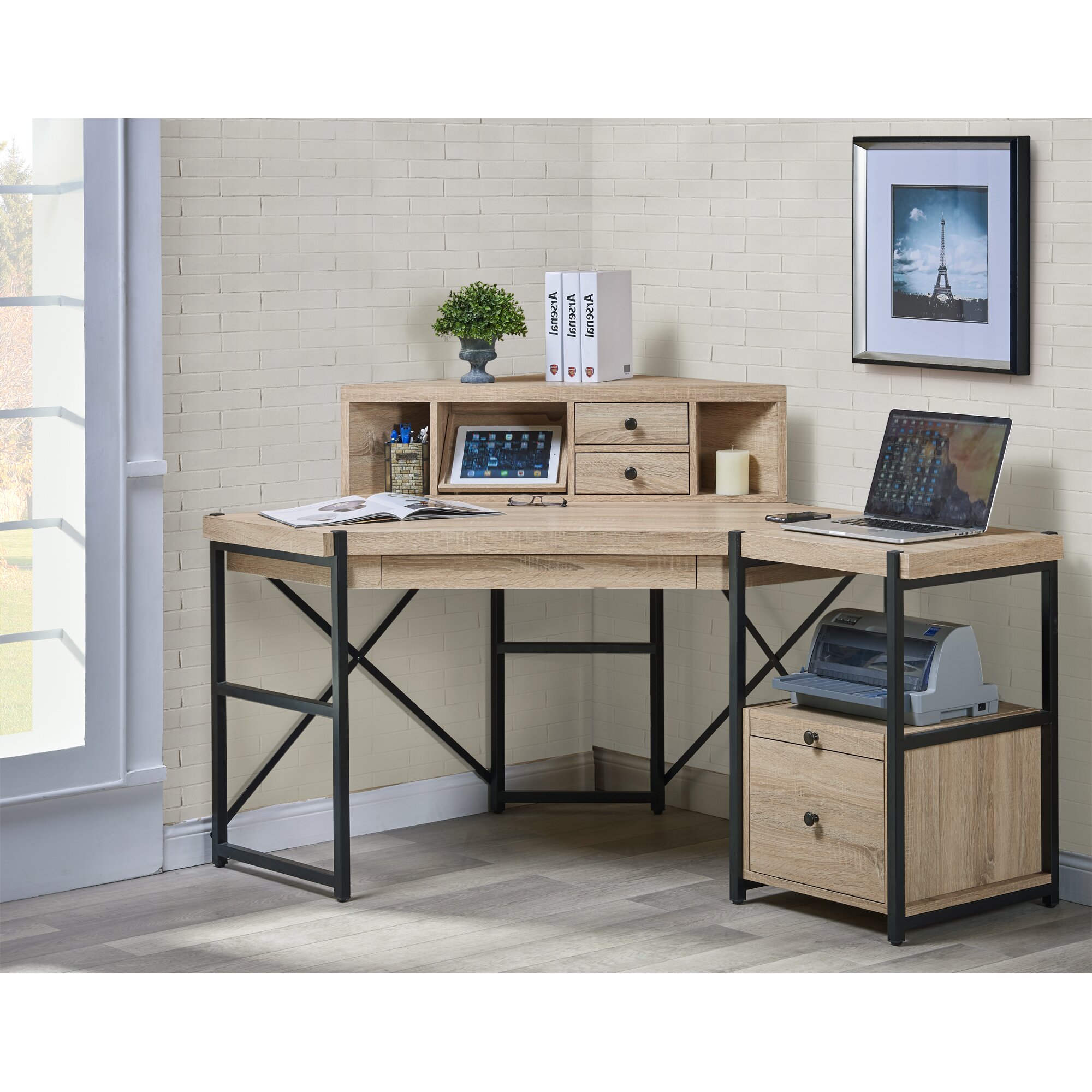 Hancock Corner Desk with Hutch | Wayfair