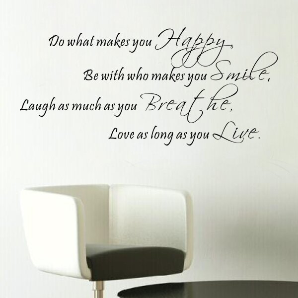 Pop Decors Do What Makes You Happy Wall Decal