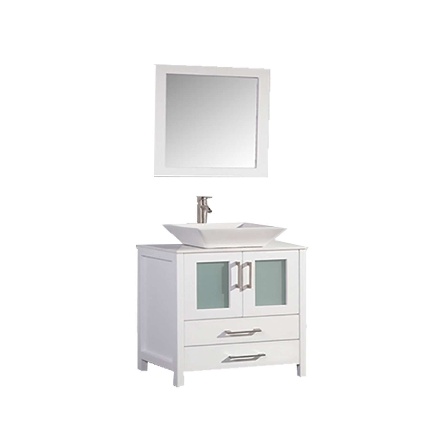 MTD Vanities Jordan 36quot; Bathroom Vanity Set with Mirror