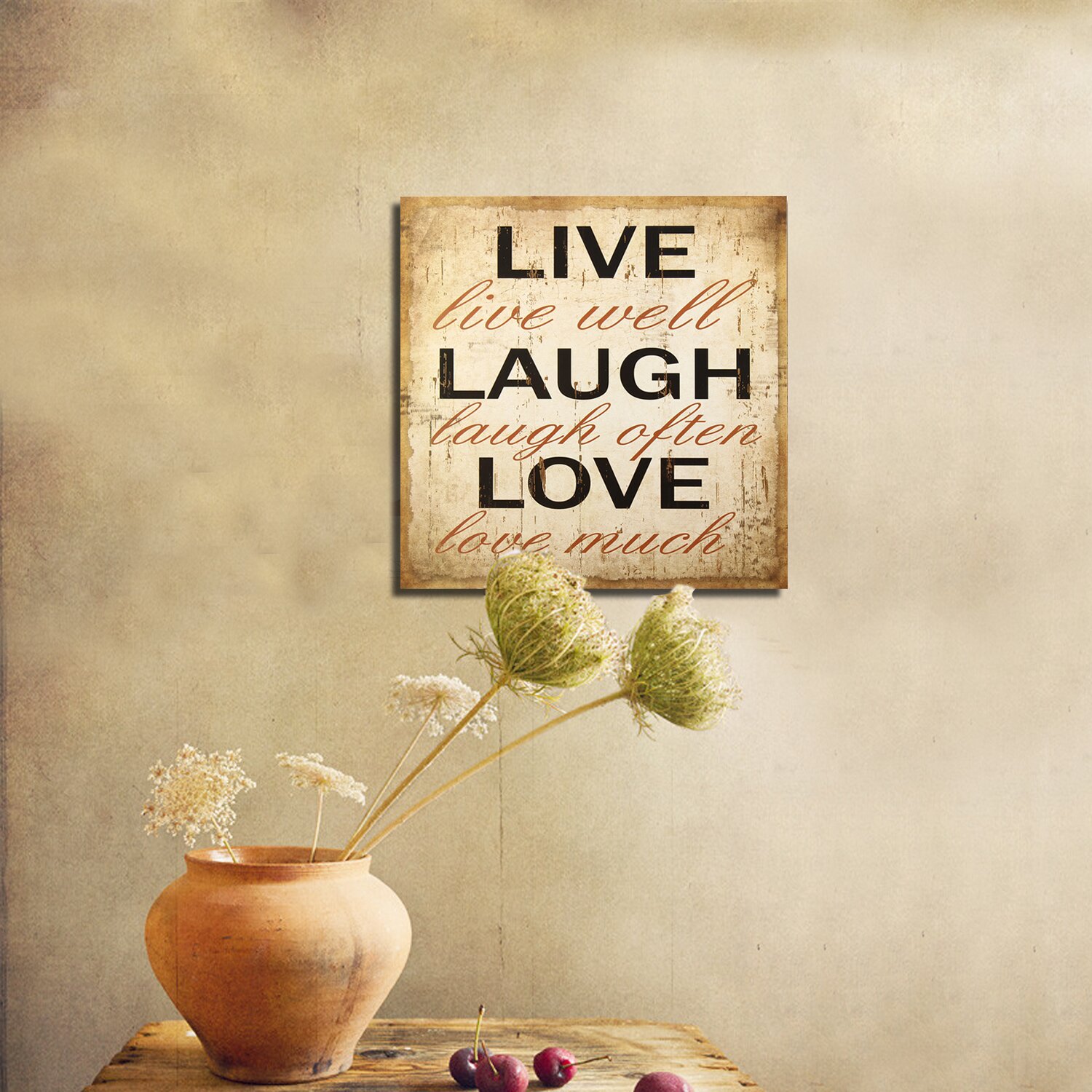 AdecoTrading "Live Laugh Love" Wall Decor & Reviews | Wayfair