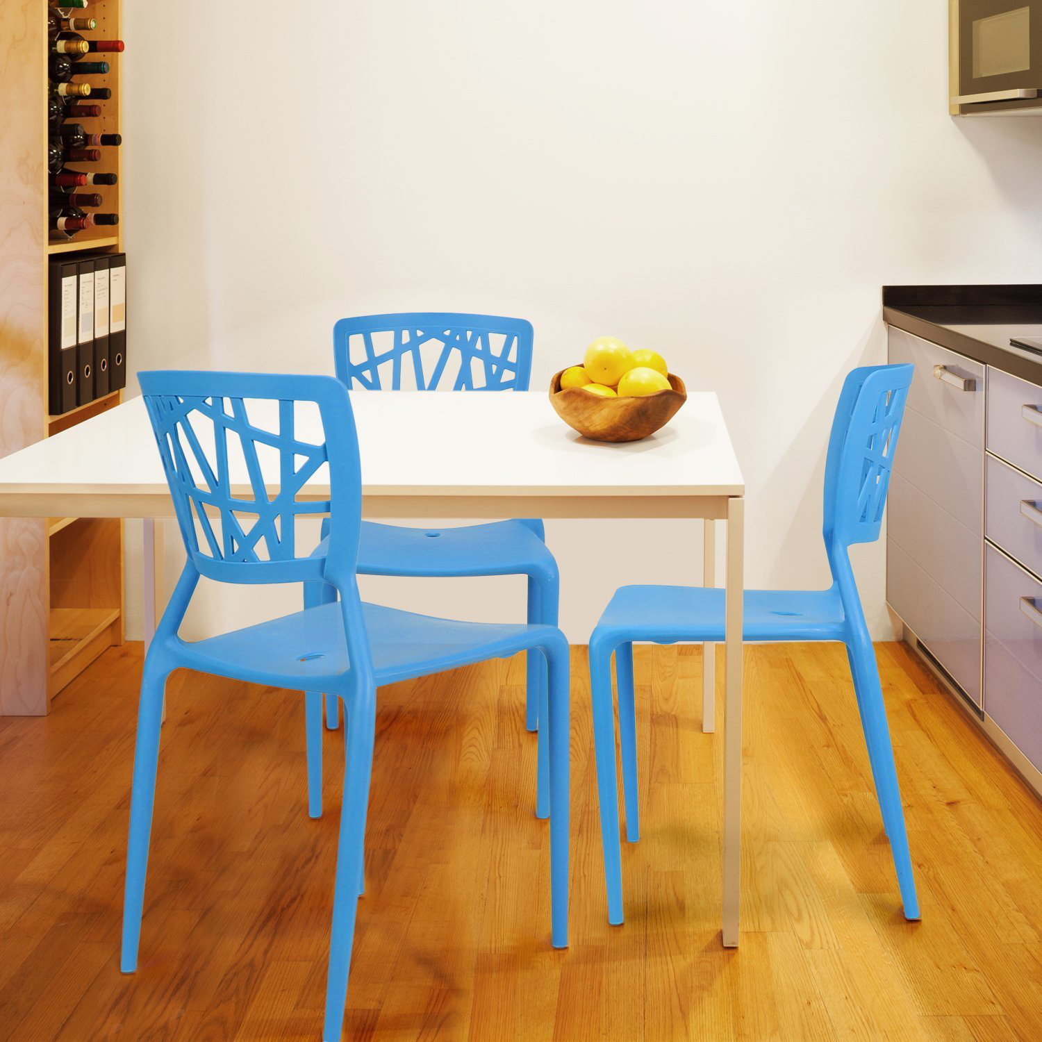 AdecoTrading Stacking Dining Side Chair & Reviews Wayfair