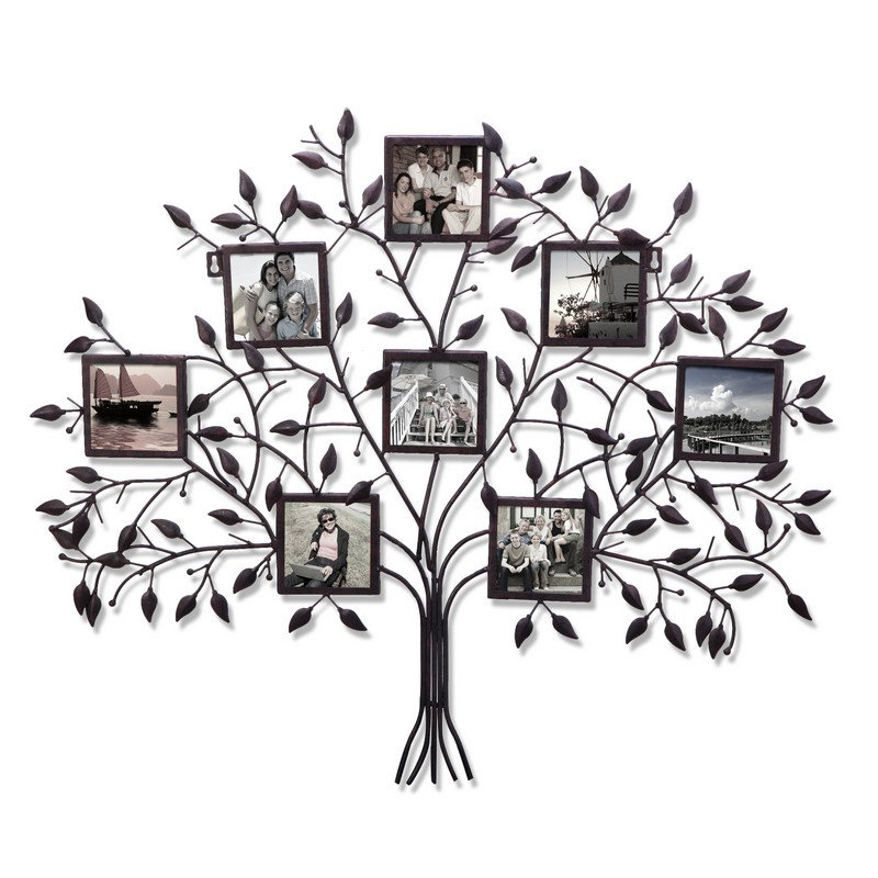 AdecoTrading 8 Opening Decorative Family Tree Wall Hanging Collage