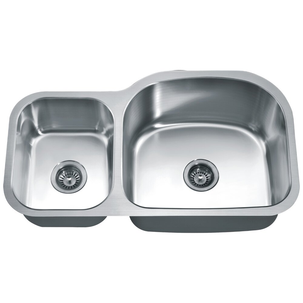 35 x 20 Under Mount Double Bowl Kitchen Sink by Dawn USA