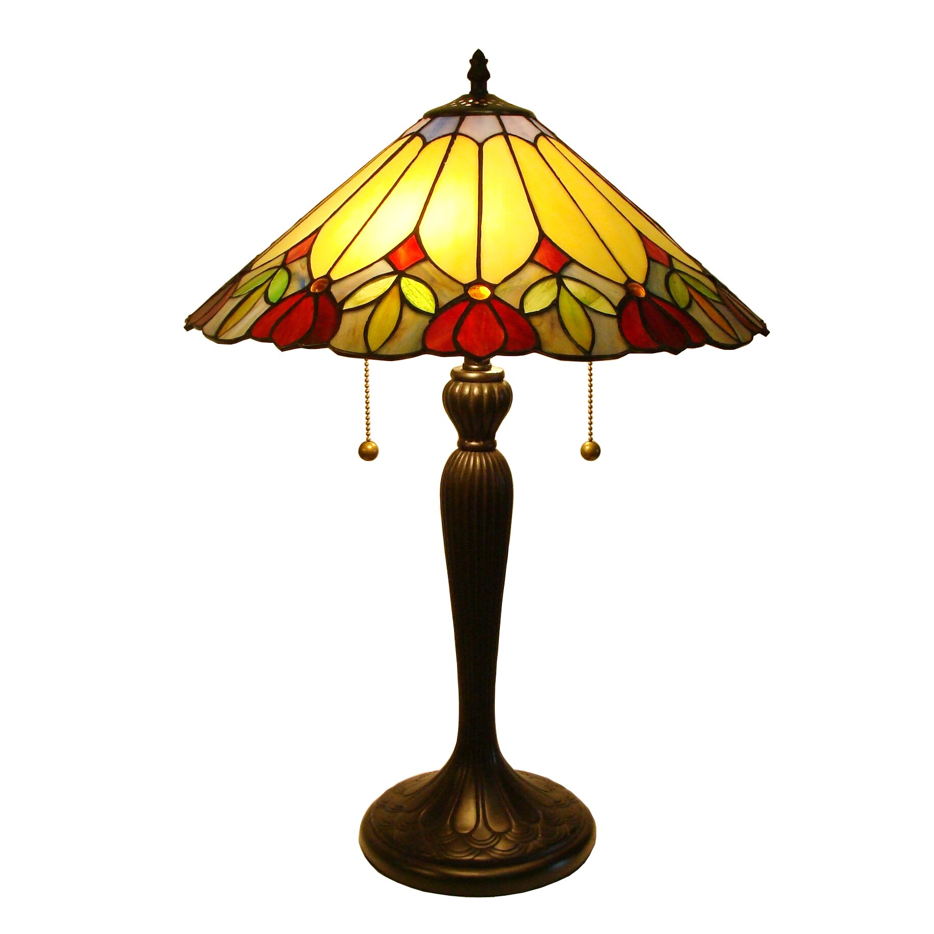 Fine Art Lighting Tiffany 23" H Table Lamp with Cone Shade