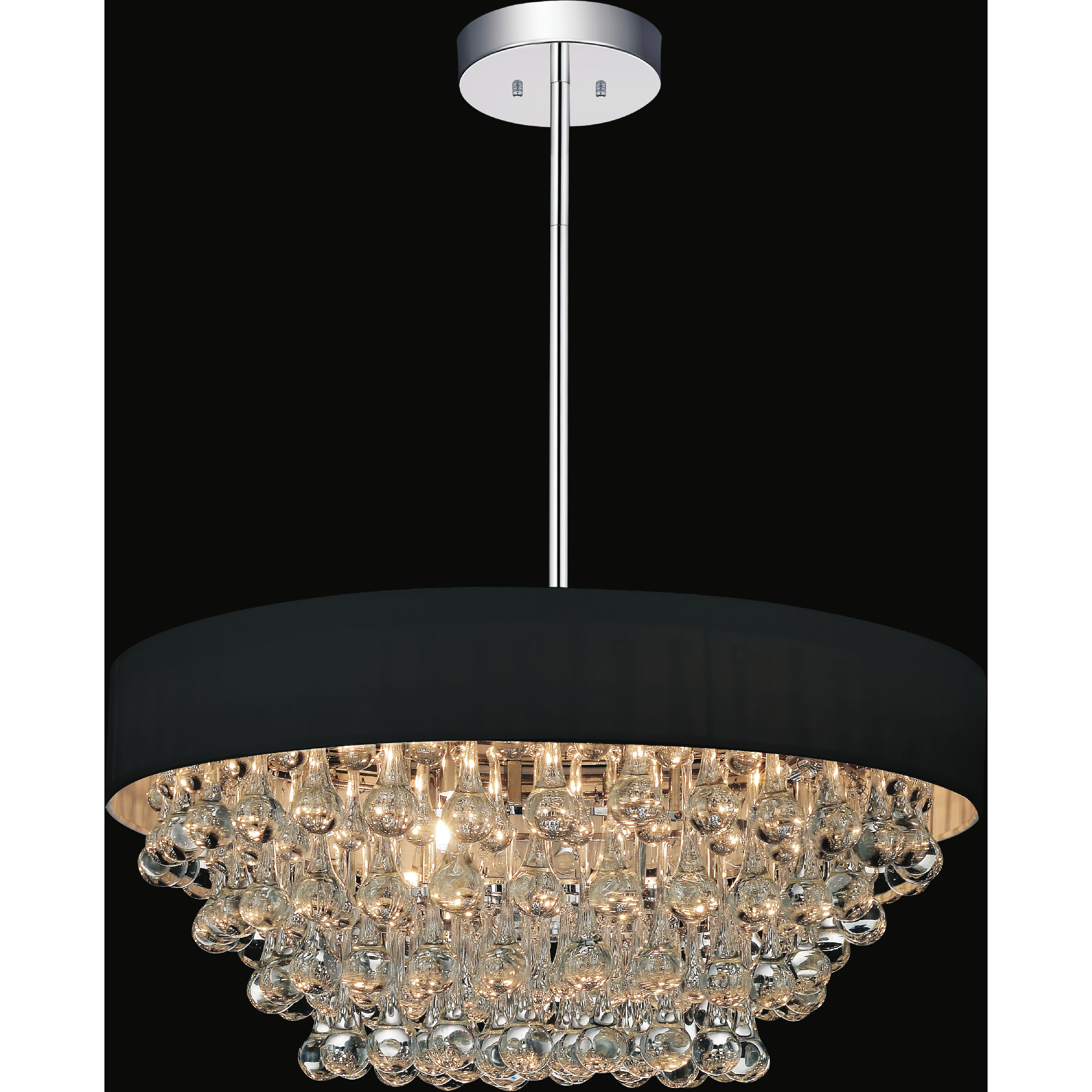 CrystalWorld 8 Light Drum Chandelier & Reviews | Wayfair