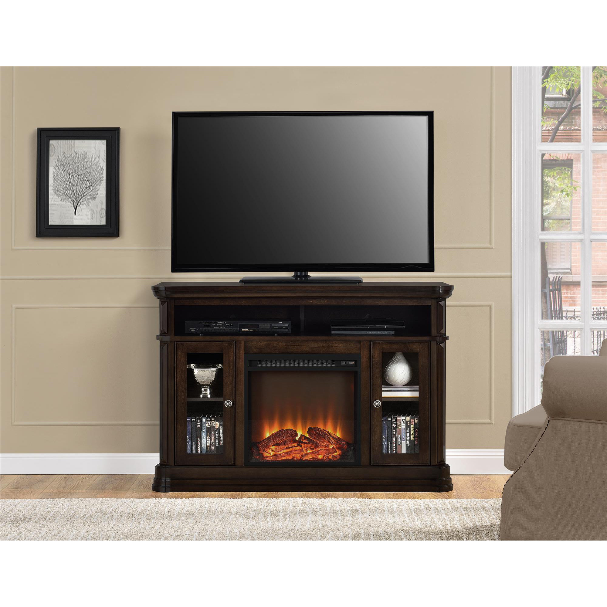 Darby Home Co Hannon TV Stand with Electric Fireplace & Reviews Wayfair