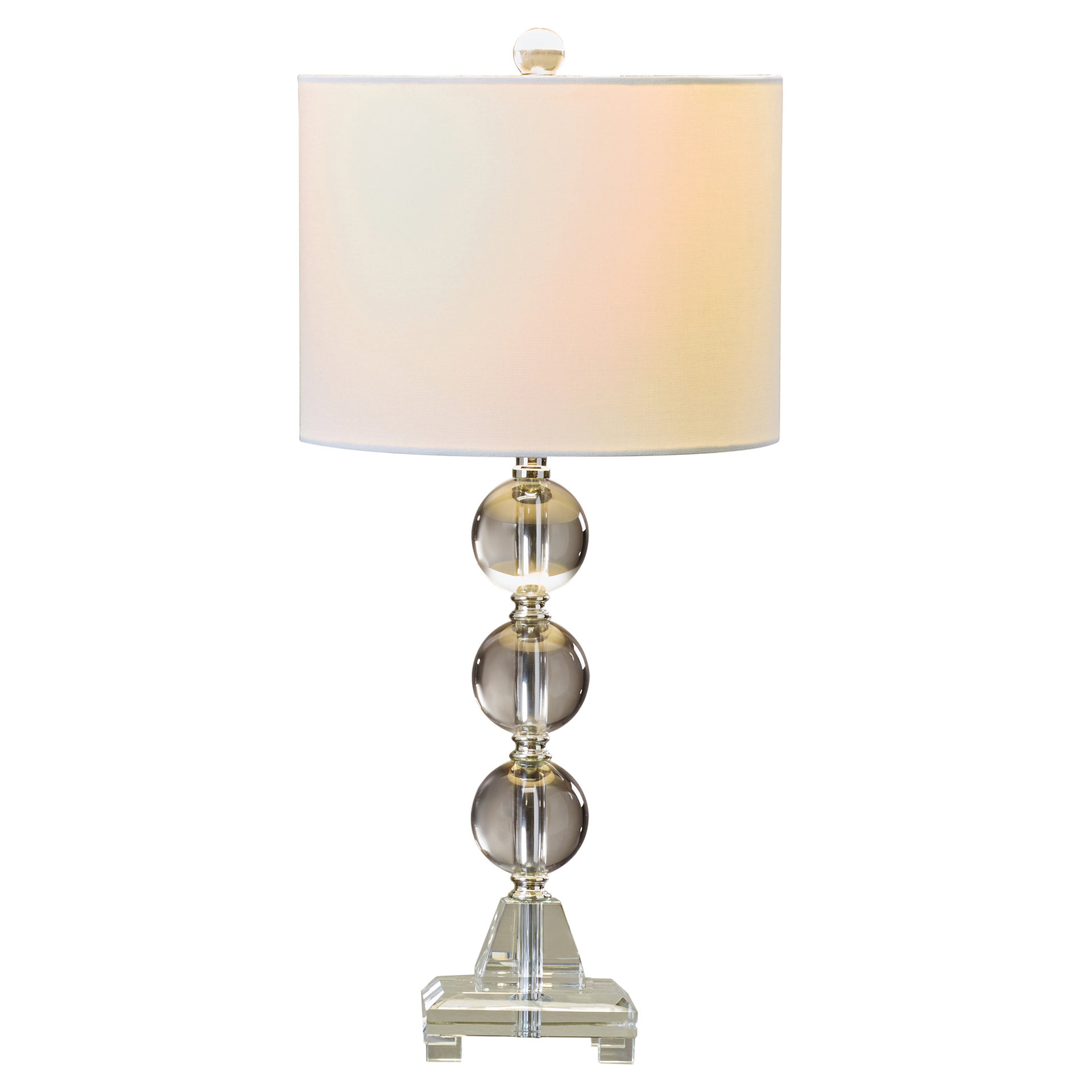 Brayden Studio Fiona Crystal 24" H Table Lamp with Drum Shade & Reviews