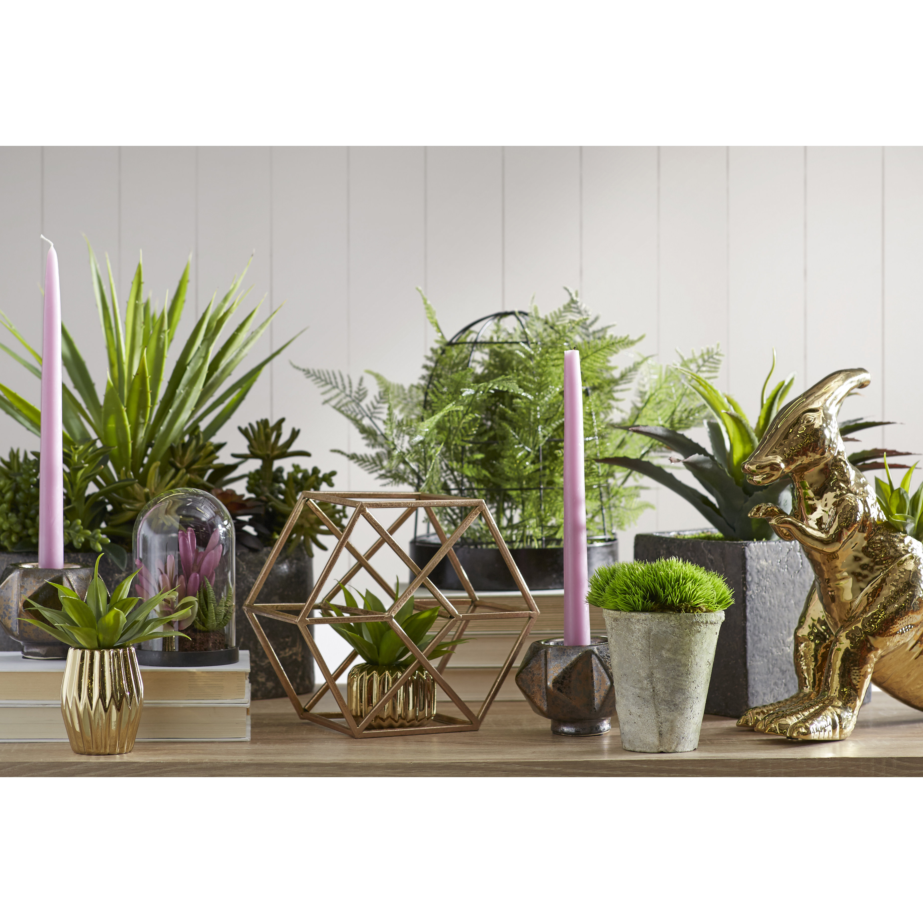 Brayden Studio Artificial Succulent Garden Desk Top Plant in Planter