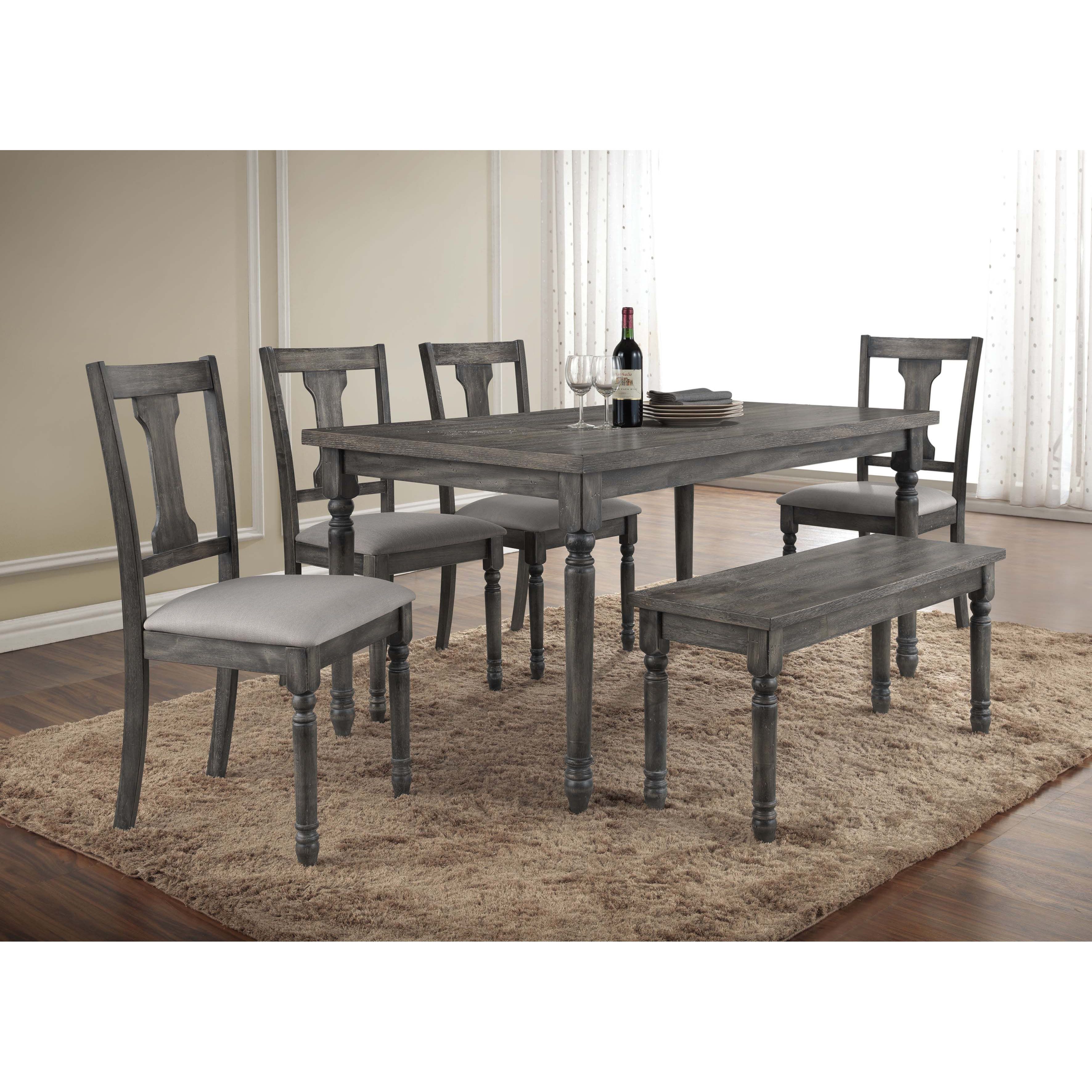 BestMasterFurniture Demi 6 Piece Dining Set & Reviews Wayfair
