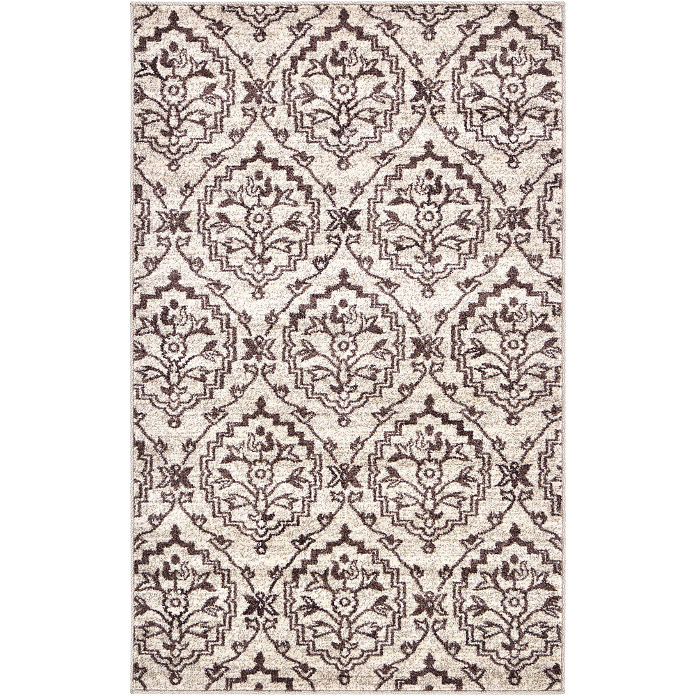 Damask Beige Area Rug Wayfair