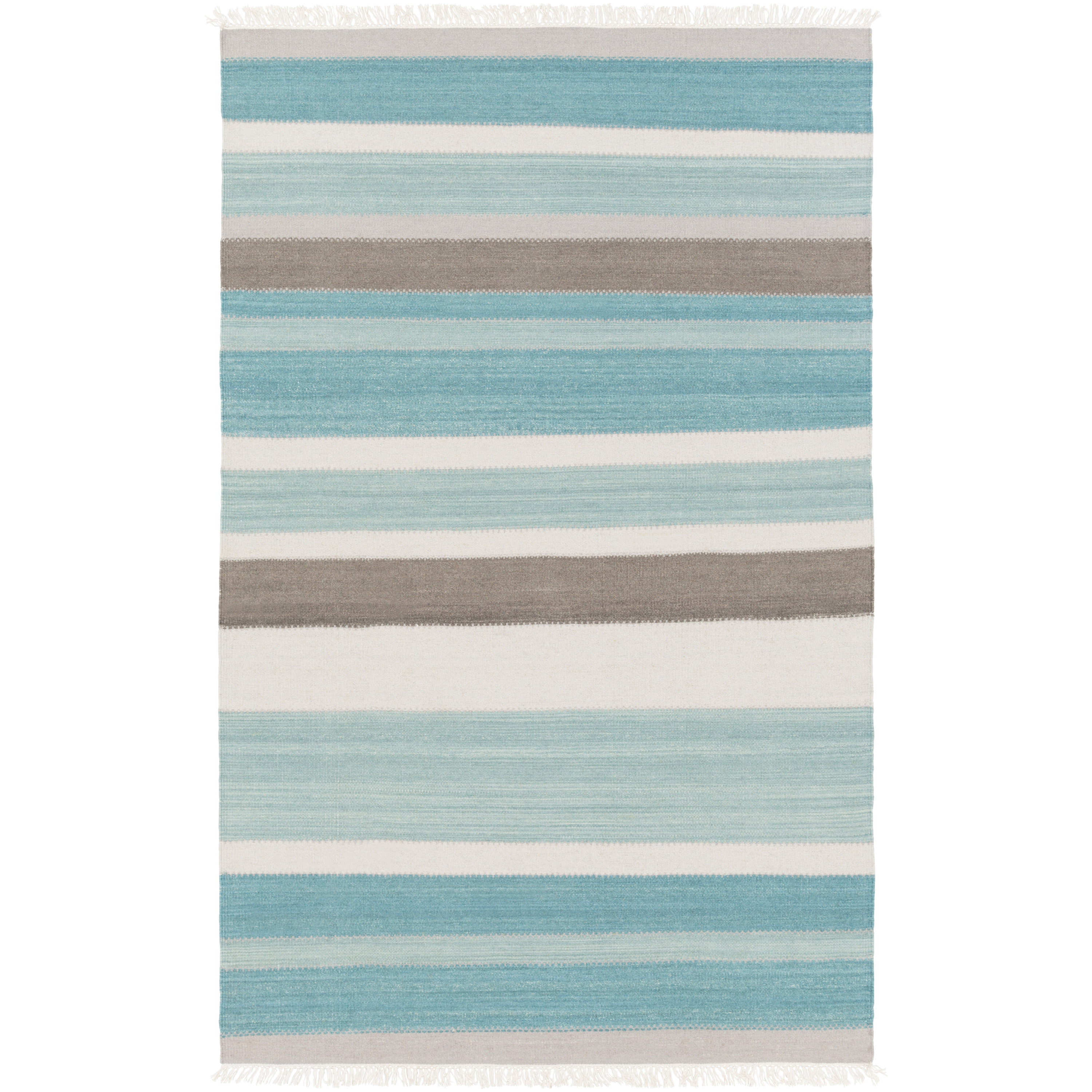 Beachcrest Home Miguel Teal/Light Gray Area Rug & Reviews