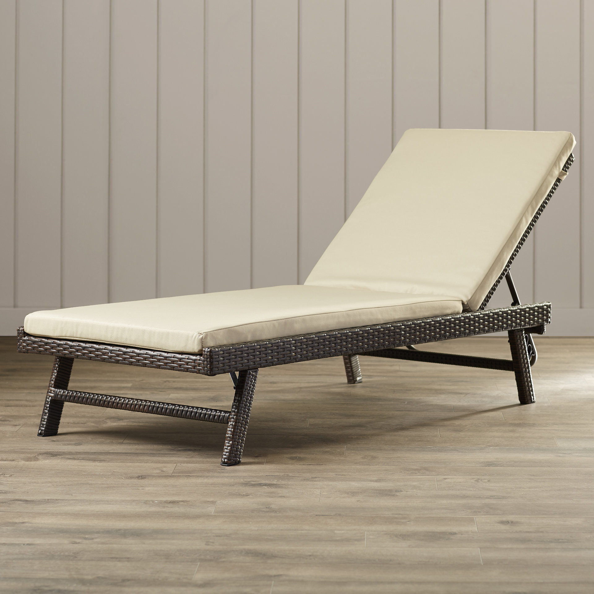 Beachcrest Home Calypso Chaise Lounge with Cushion ...
