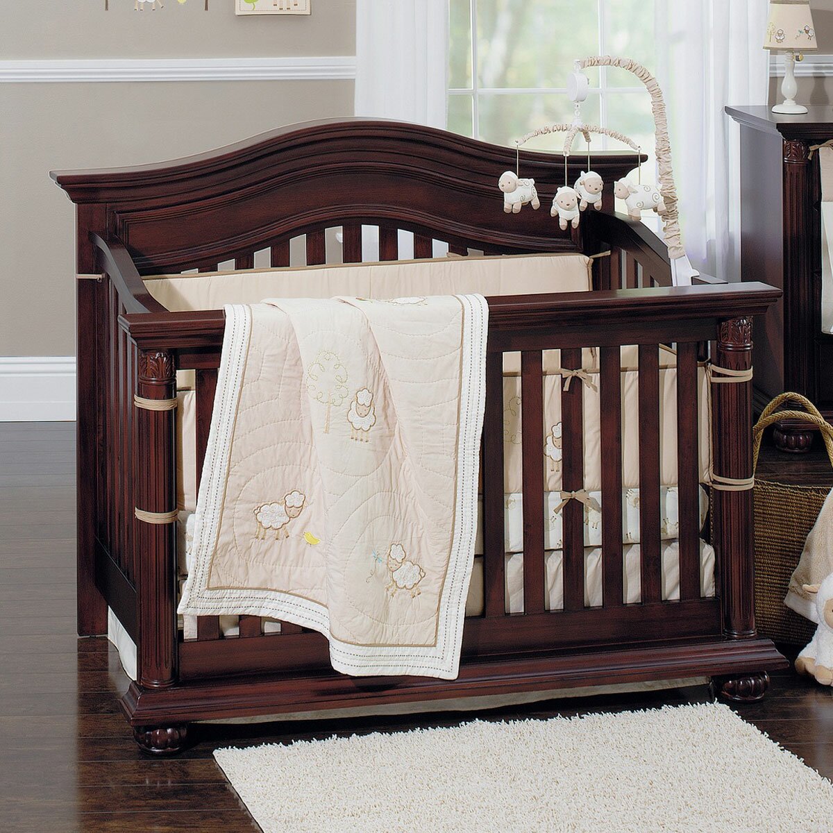 Little Lamb Baby Sheep Nursery 7 Piece Crib Bedding Set ...