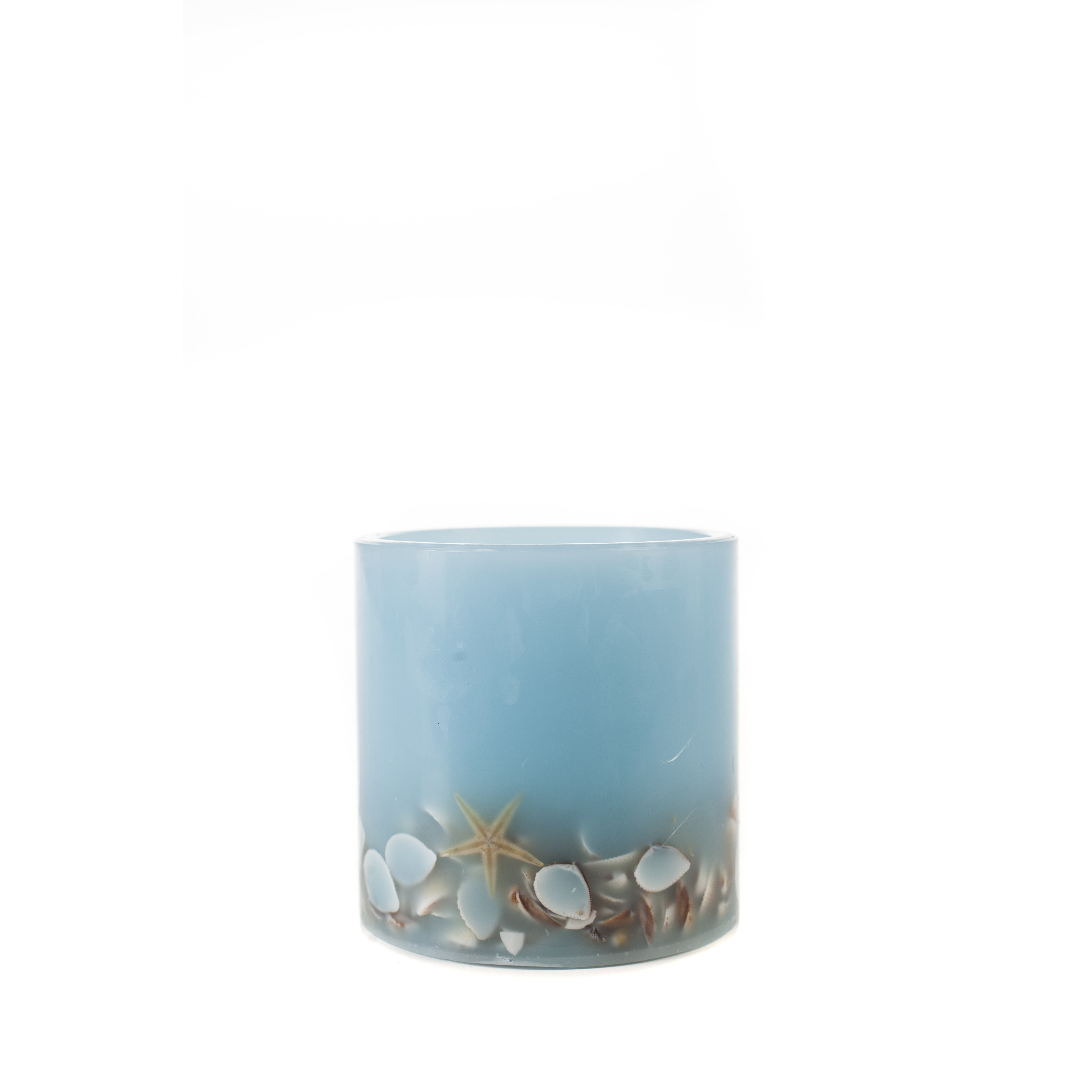 TheAmazingFlamelessCandle Seashell Collection Flameless Pillar Candle