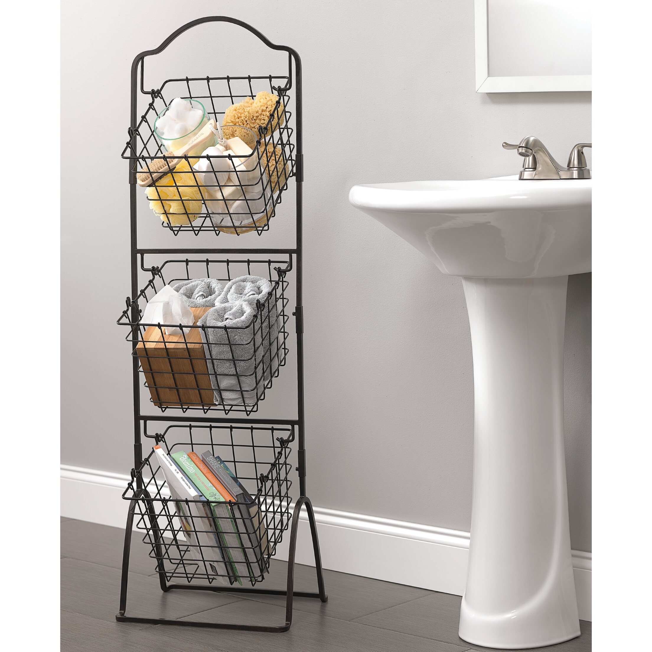 mikasa bristol 3 tier market baske