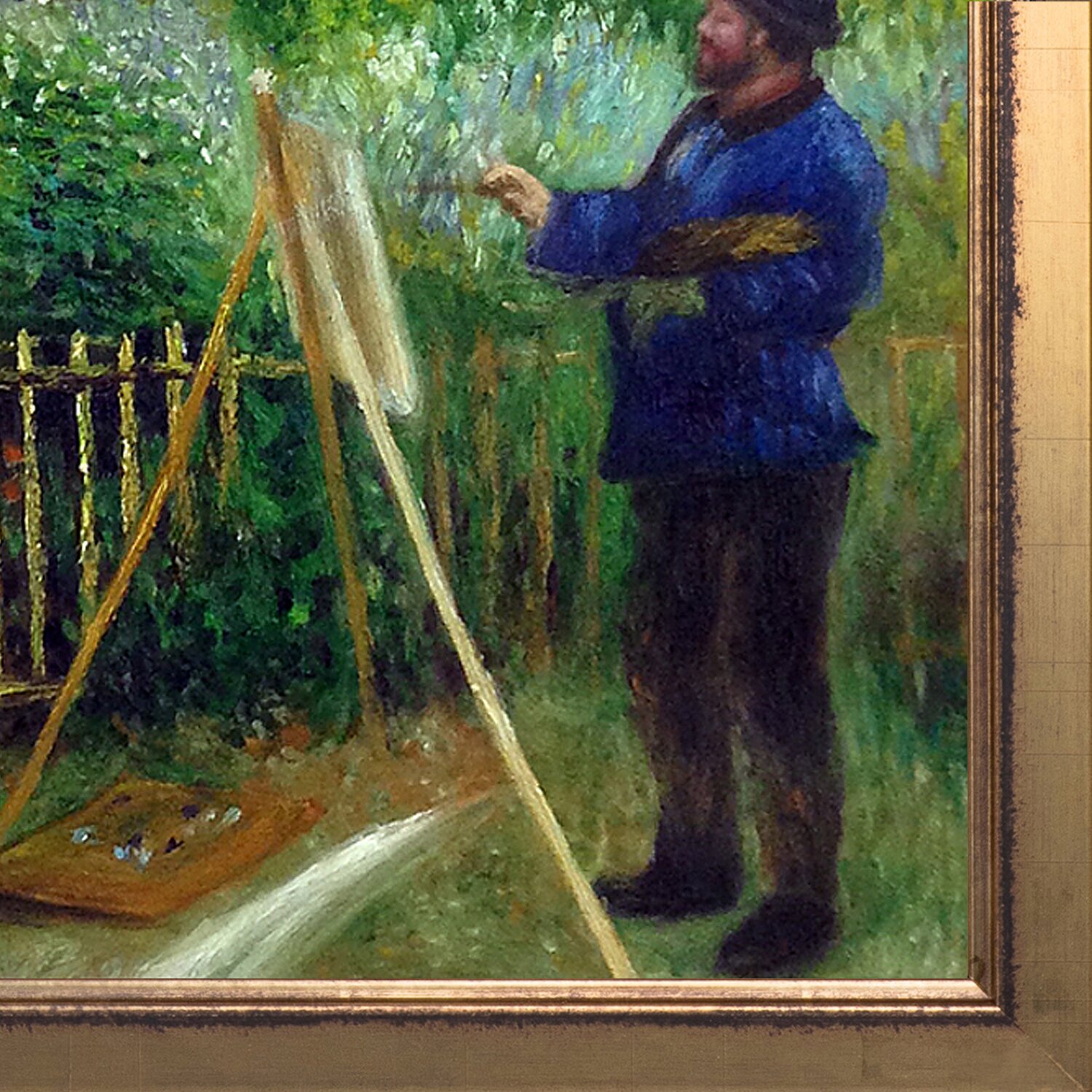 Monet Painting in His Garden at Argenteuil, 1873 by Pierre-Auguste