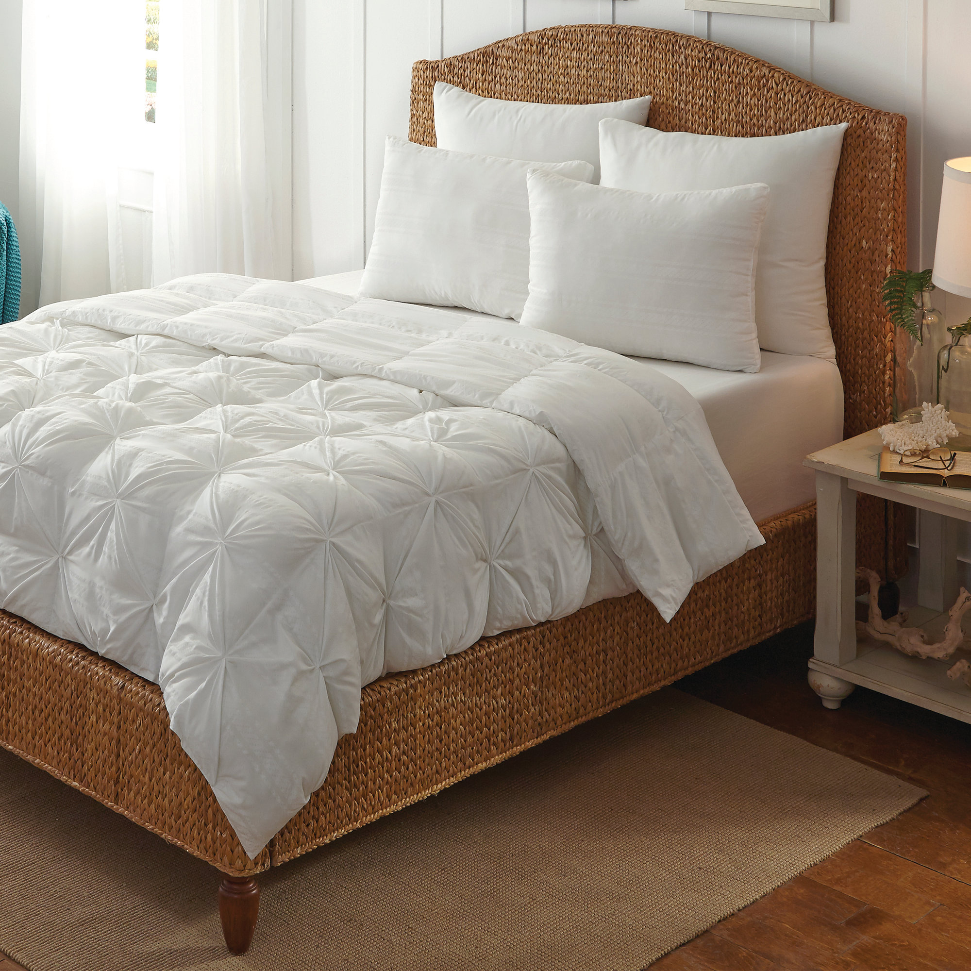 Hotel Laundry Pintuck Down Alternative Comforter & Reviews | Wayfair