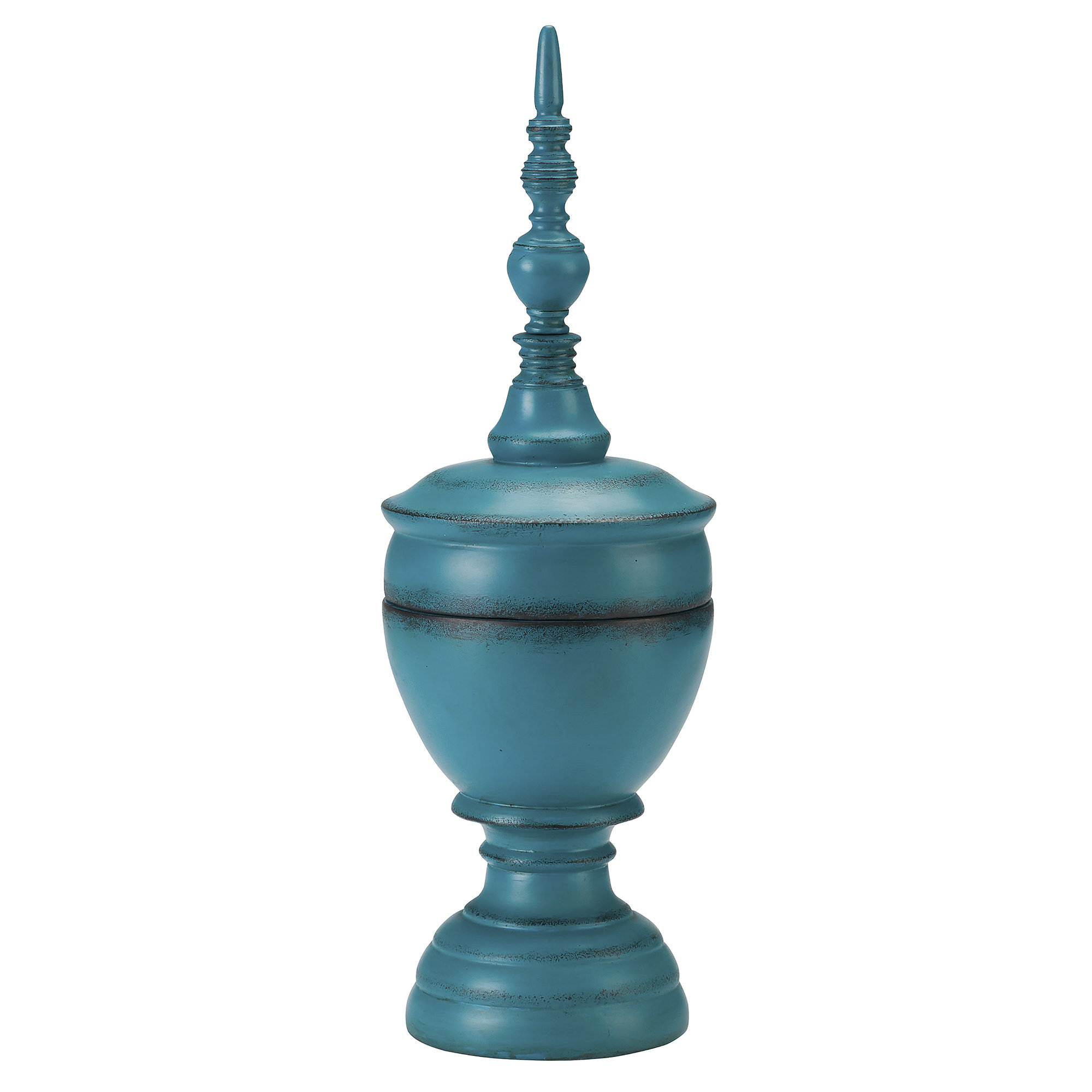 BombayOutdoors Decorative Large Indigo Balinese Finial BombayOutdoors Decorative Large Indigo Balinese Finial