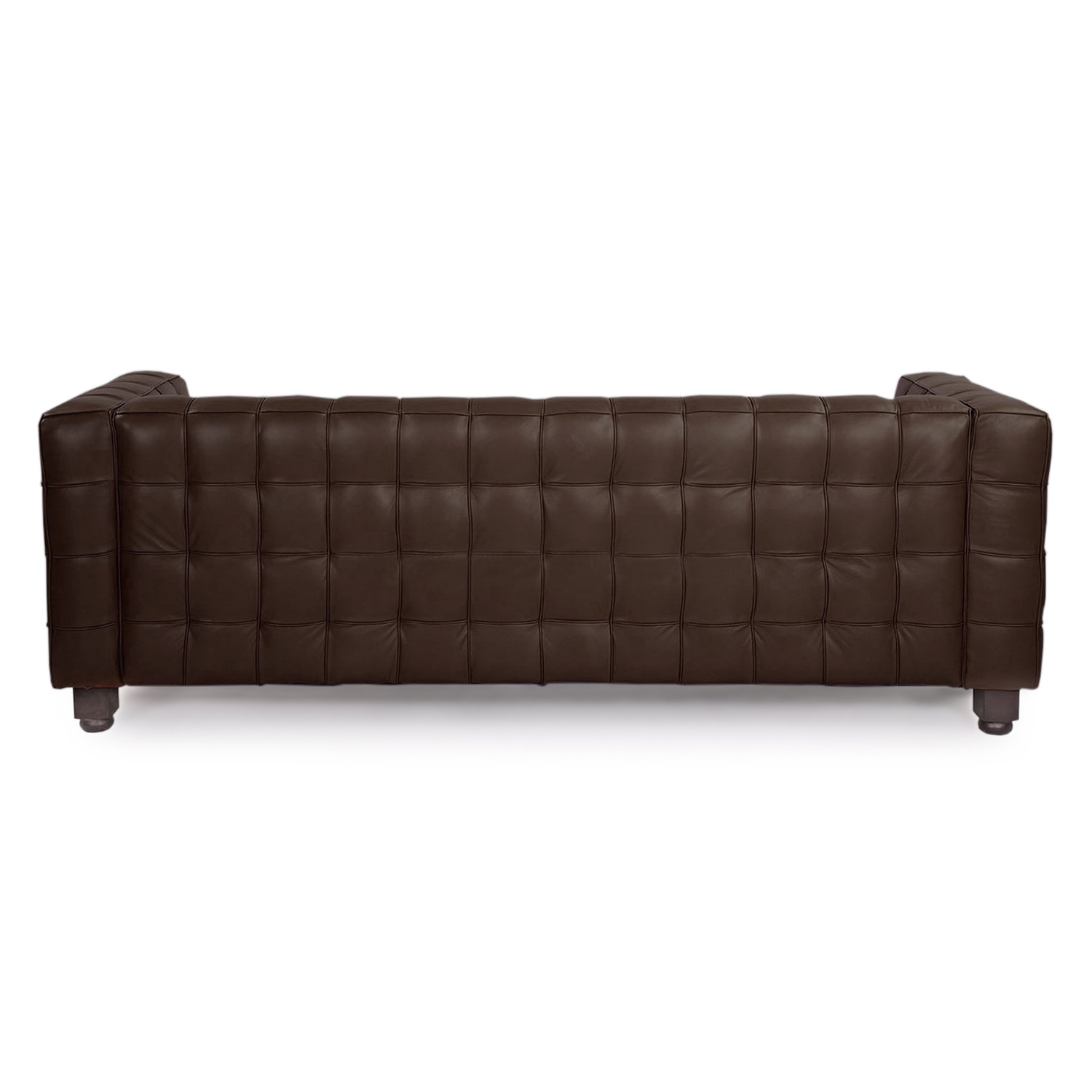 Kubus Mid Century Modern Leather Sofa Wayfair