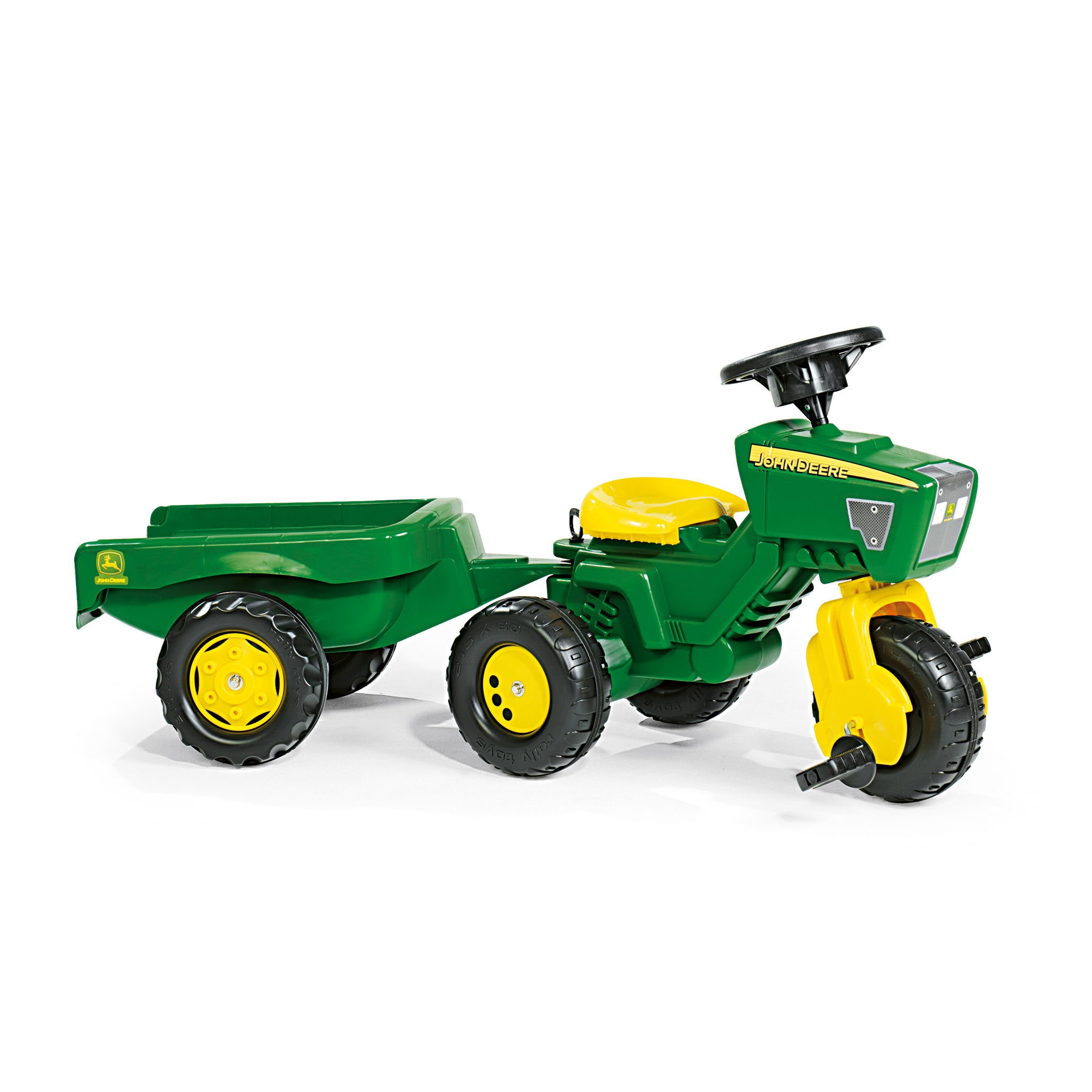 Rolly Toys John Deere 3 Wheel Pedal Tractor with Trailer & Reviews