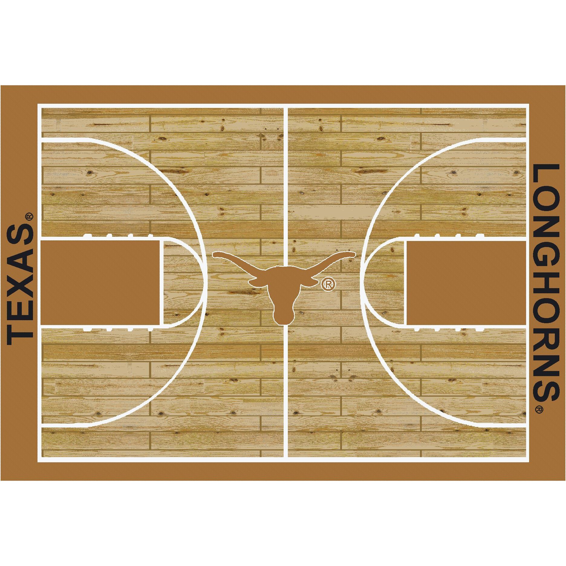 My Team by Milliken College Court NCAA Texas Novelty Rug