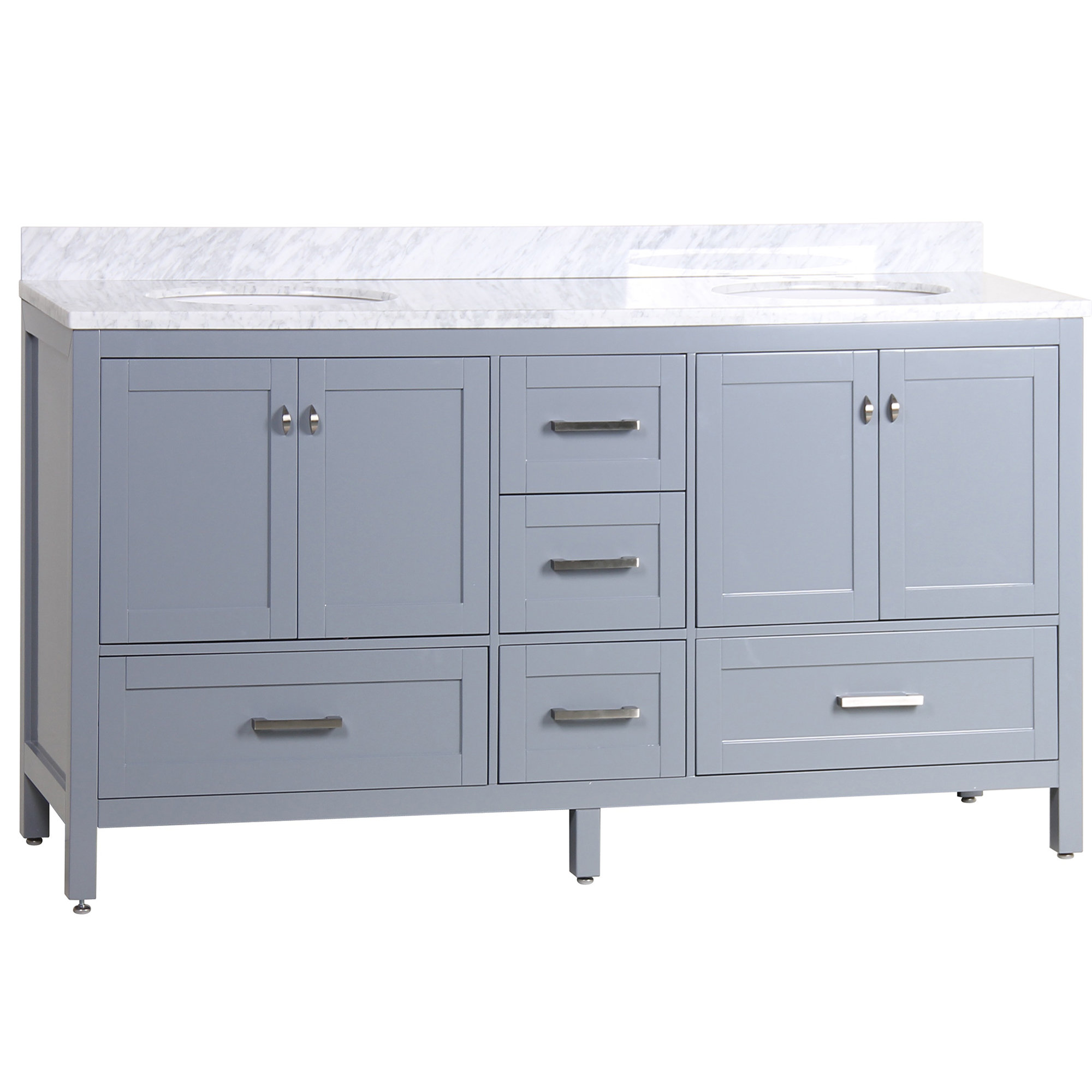 Zenith 60" Double Bathroom Vanity Set Wayfair