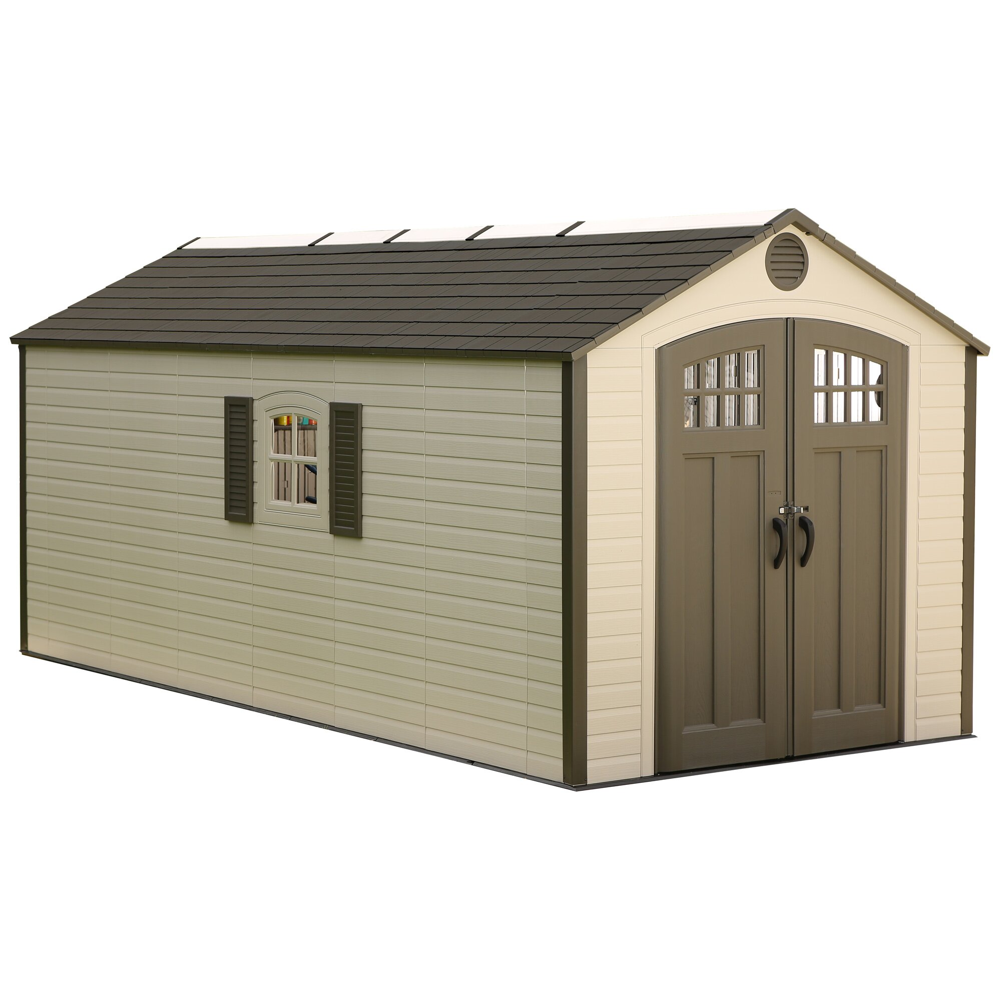 Lifetime 11 x 13.5 ft. Outdoor Storage Shed - Storage Sheds at