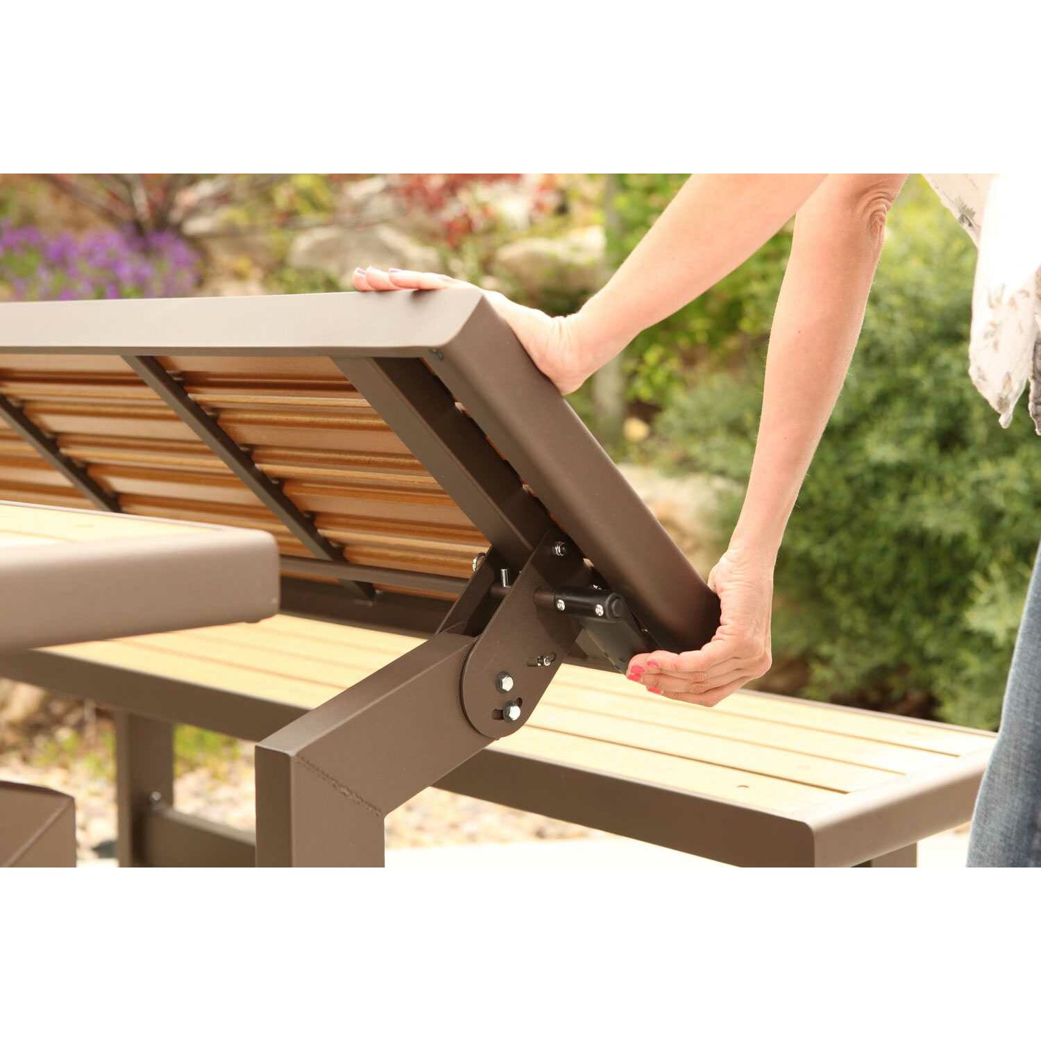 Lifetime Convertible Wood and Metal Park Bench & Reviews | Wayfair