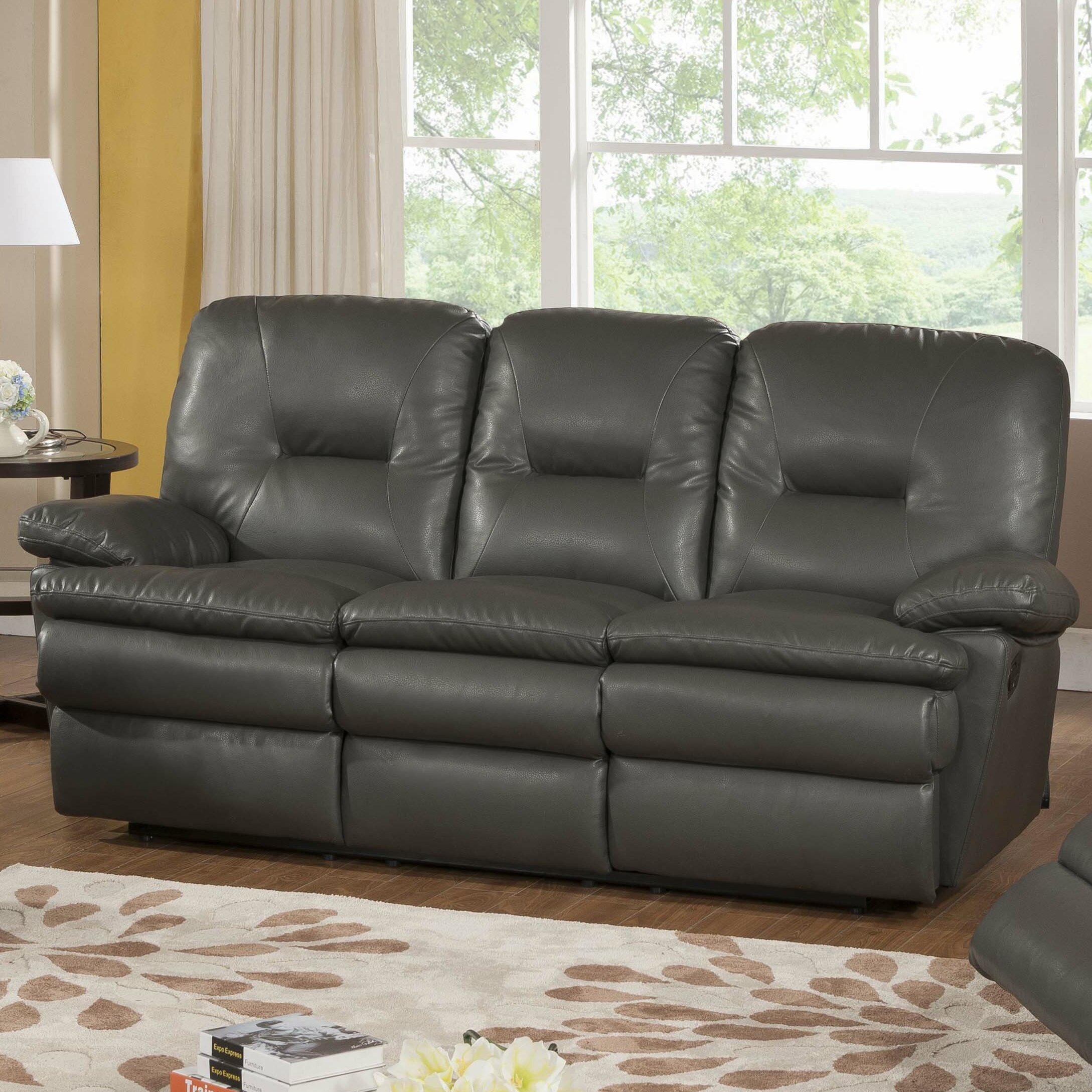 leather reclining sofa