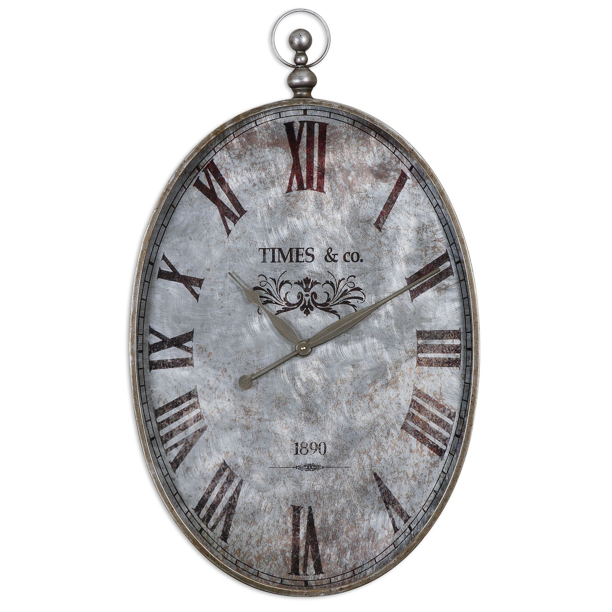Uttermost Argento Wall Clock & Reviews Wayfair