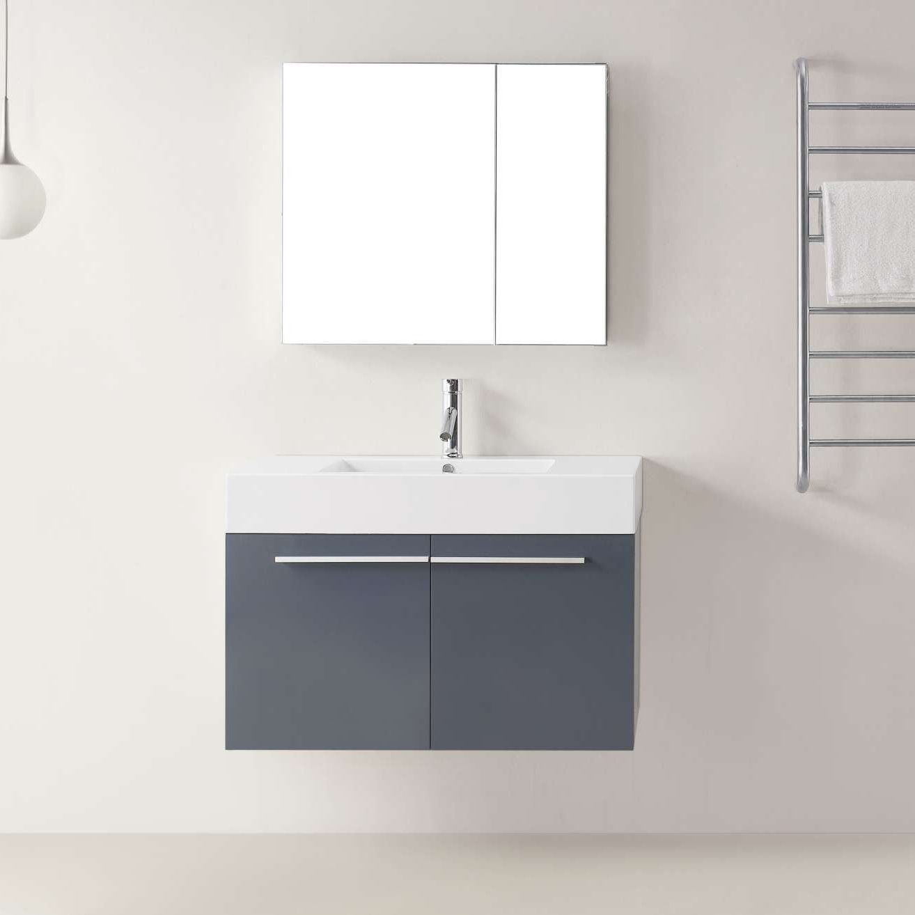 Midori 36quot; Single Bathroom Vanity Set with Mirror  Wayfair