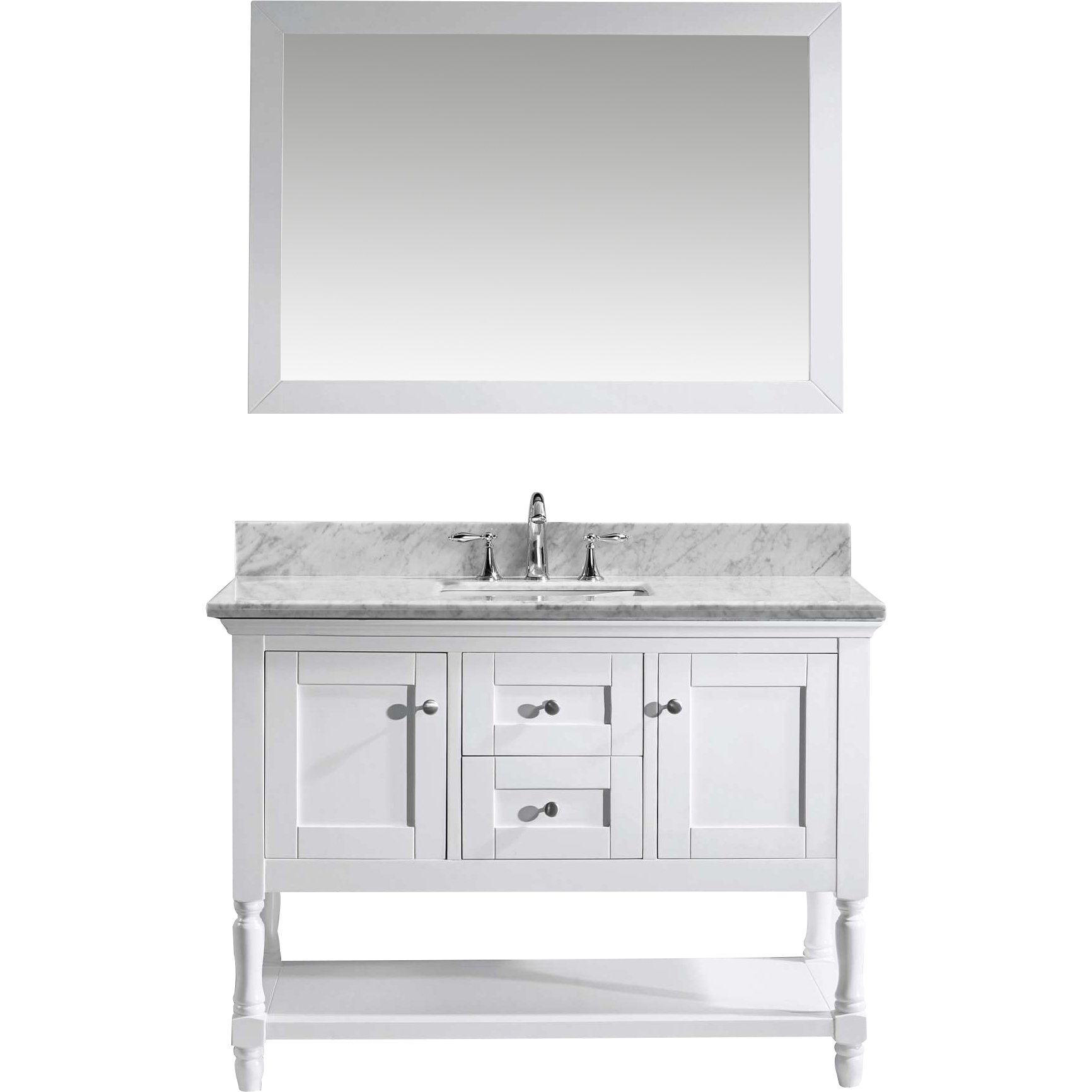 Julianna 48" Single Bathroom Vanity Set with Mirror Wayfair