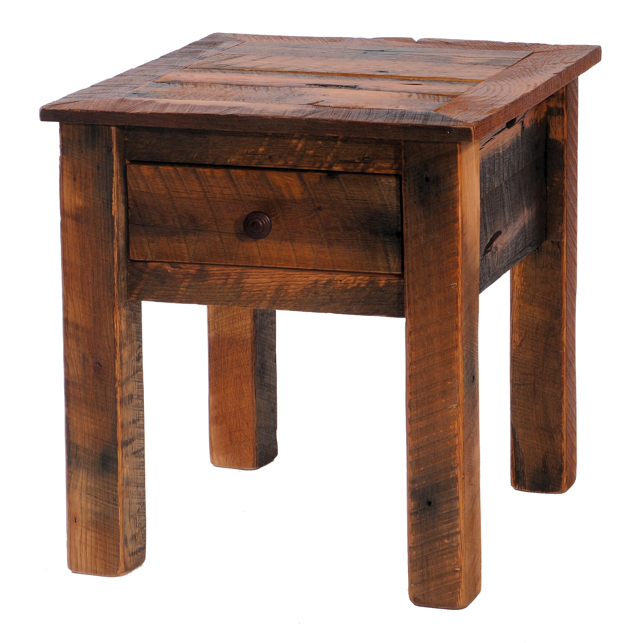 Fireside Lodge Barnwood End Table & Reviews Wayfair