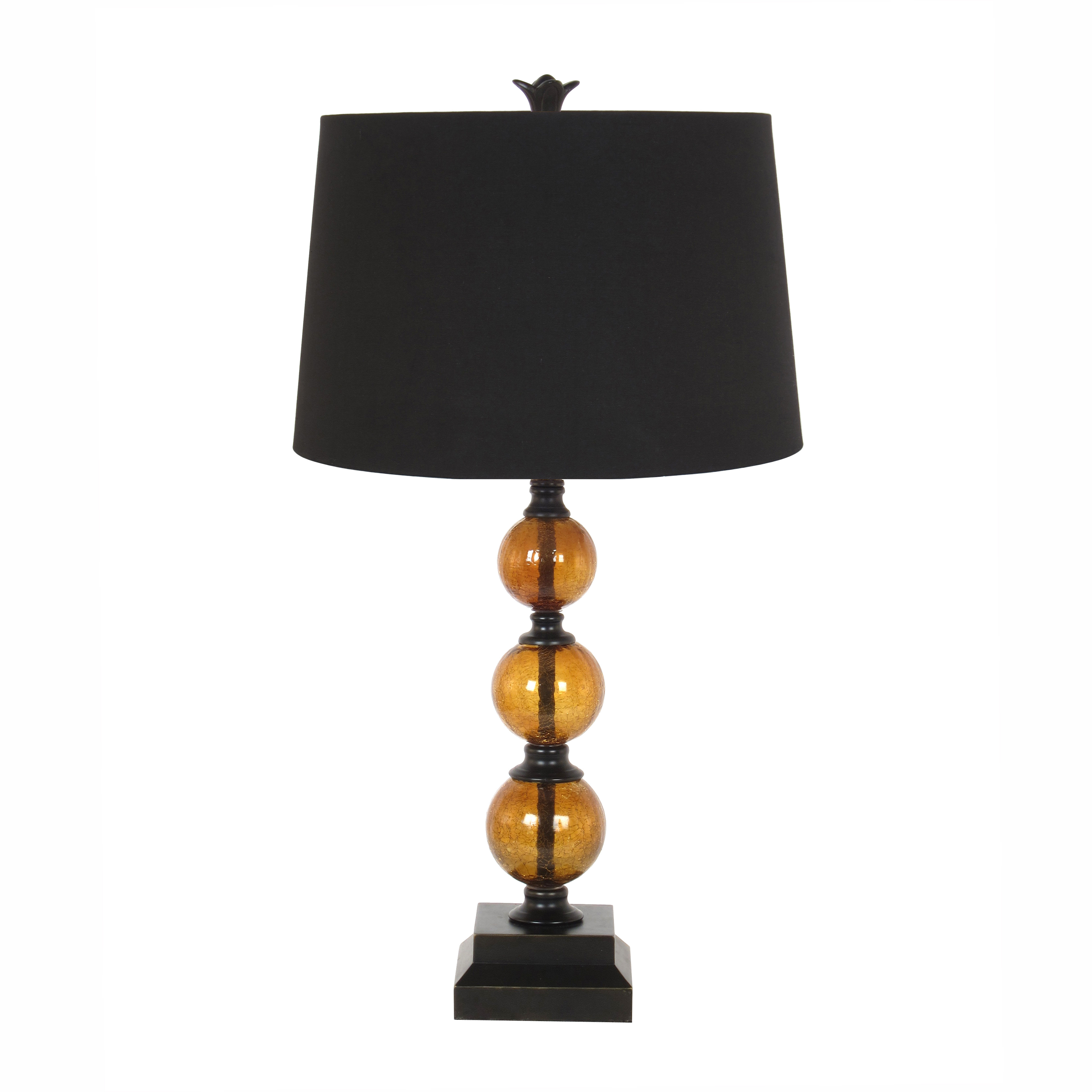 Amber Glass 29" Table Lamp Wayfair