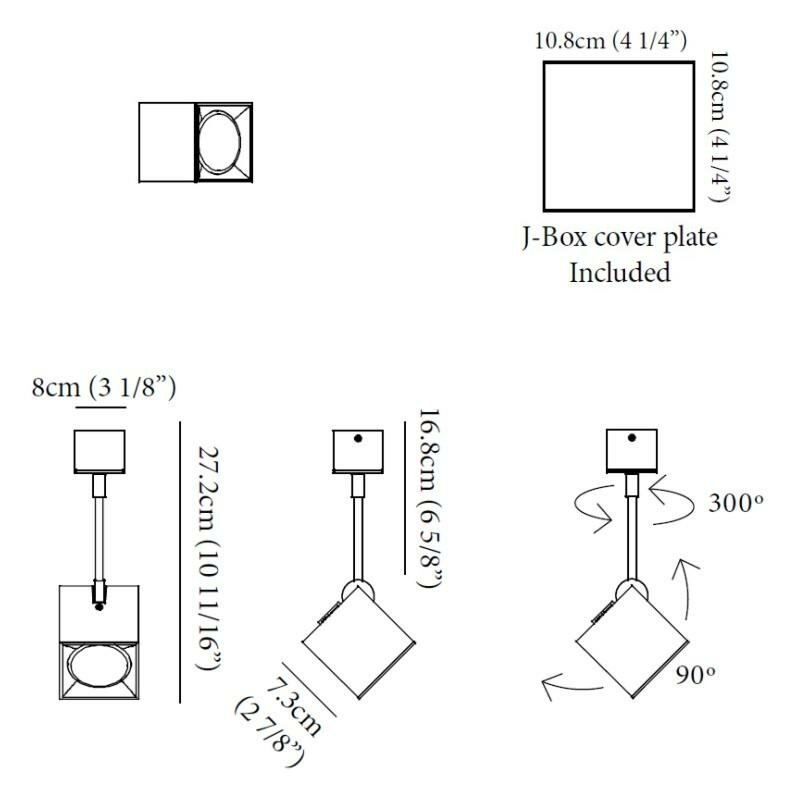 Dau Spot 1 Light Flush Mount by Zaneen Lighting