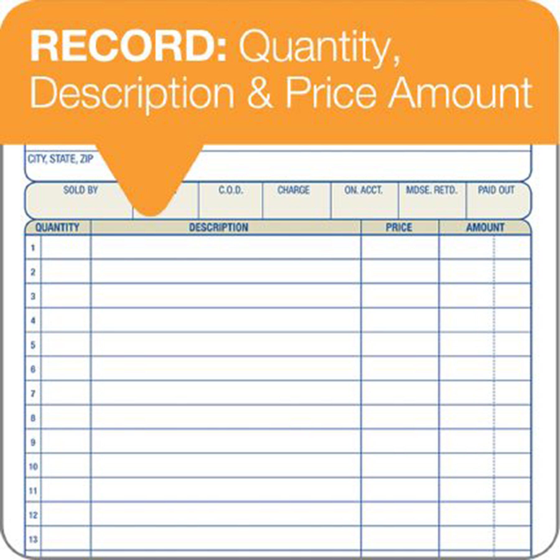 Adams Business Forms 5.57 x 8.44 2 Part Carbonless Sales Order Book