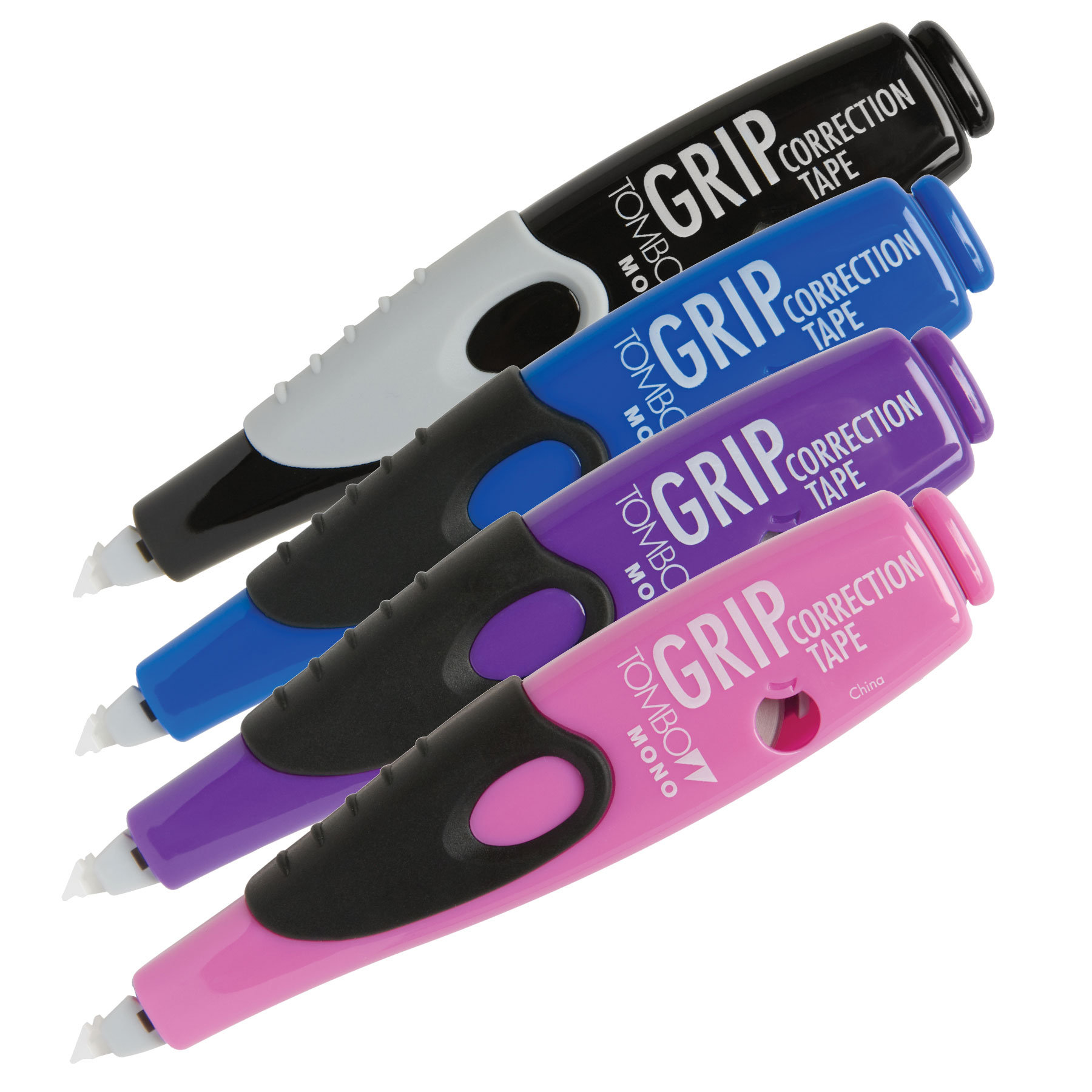 Mono Retractable Pen Style Correction Tape, Assorted Colors (4Pack