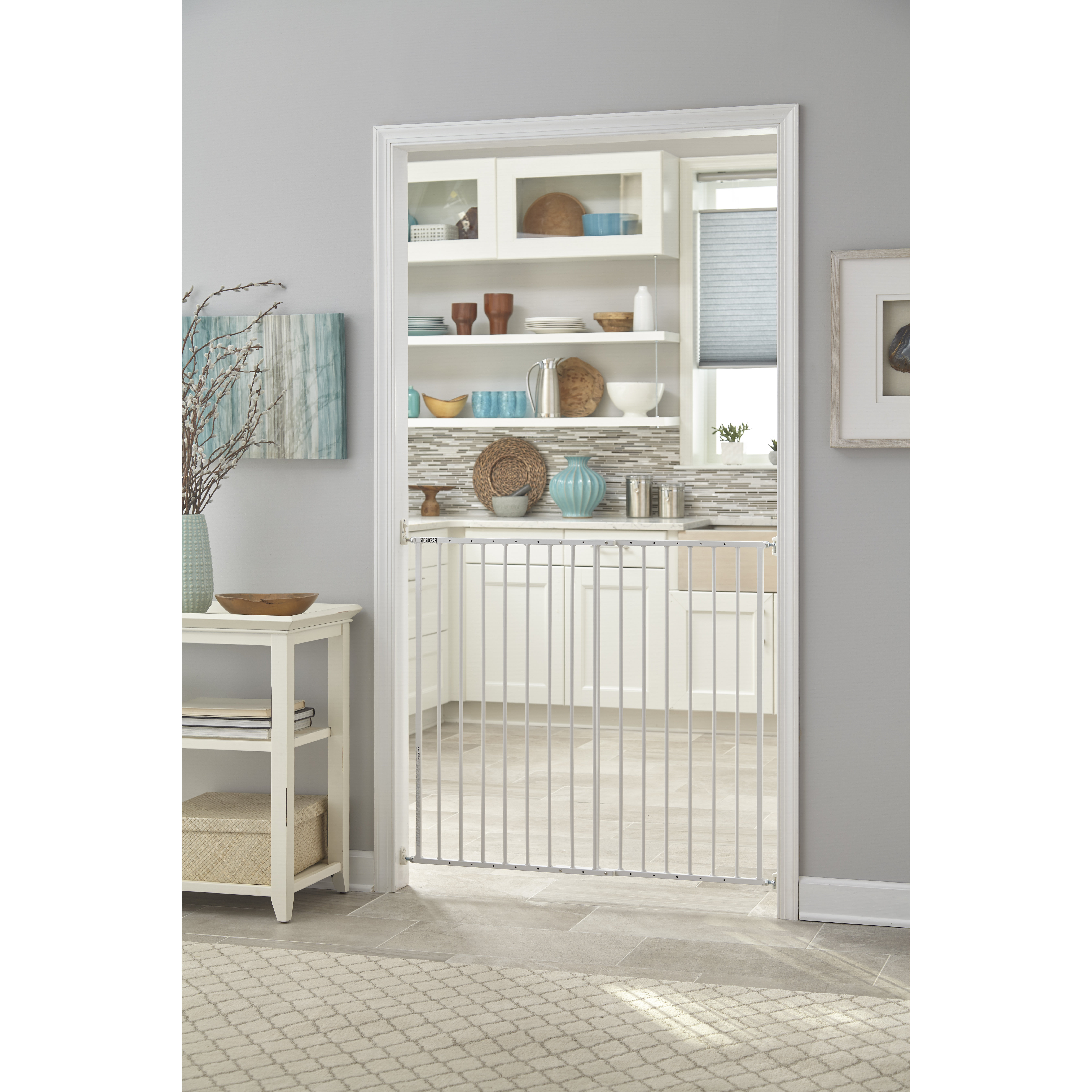 Easy WalkThru Tall Metal Safety Gate Wayfair