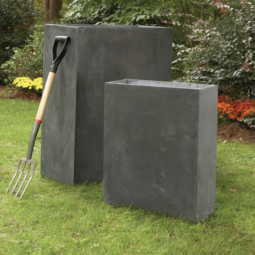 Fibreclay 2 Piece Tall Narrow Planter Set Wayfair