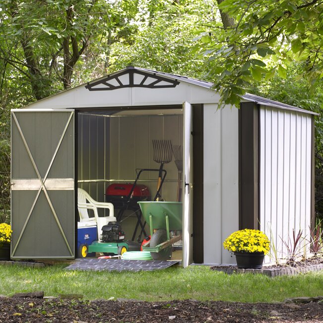 Arrow Designer Series 10 Ft. W x 8 Ft. D Steel Stool Shed &amp; Reviews 