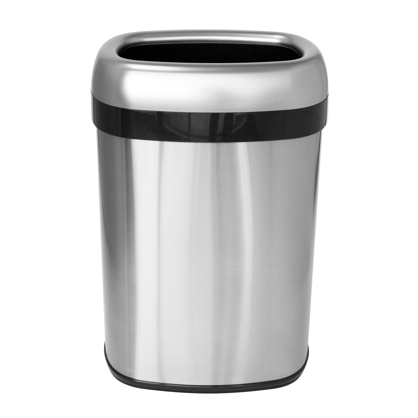 itouchless Dual Deodorizer Oval Open Top Trash Can