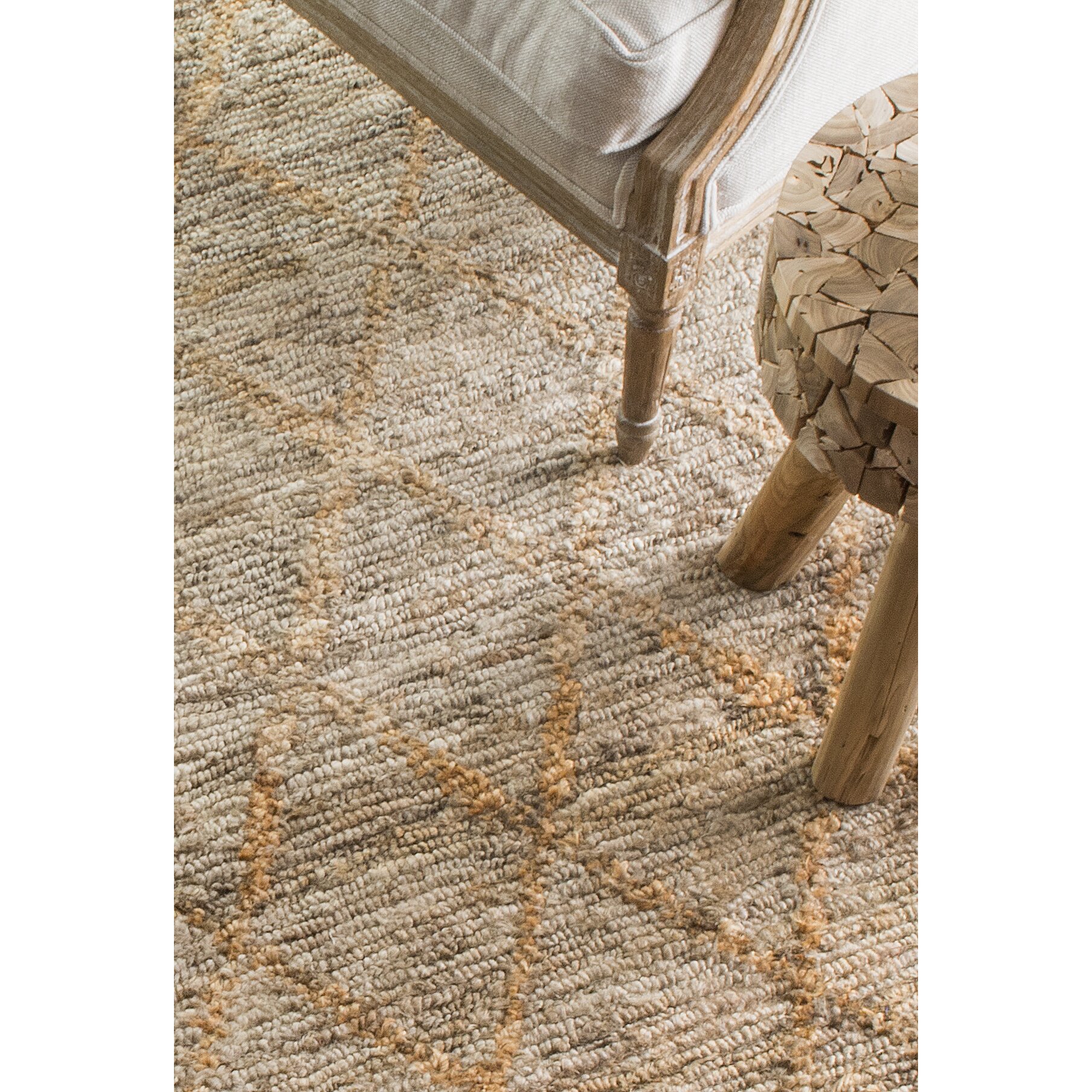 Danika Hand Knotted Gray Indoor Area Rug