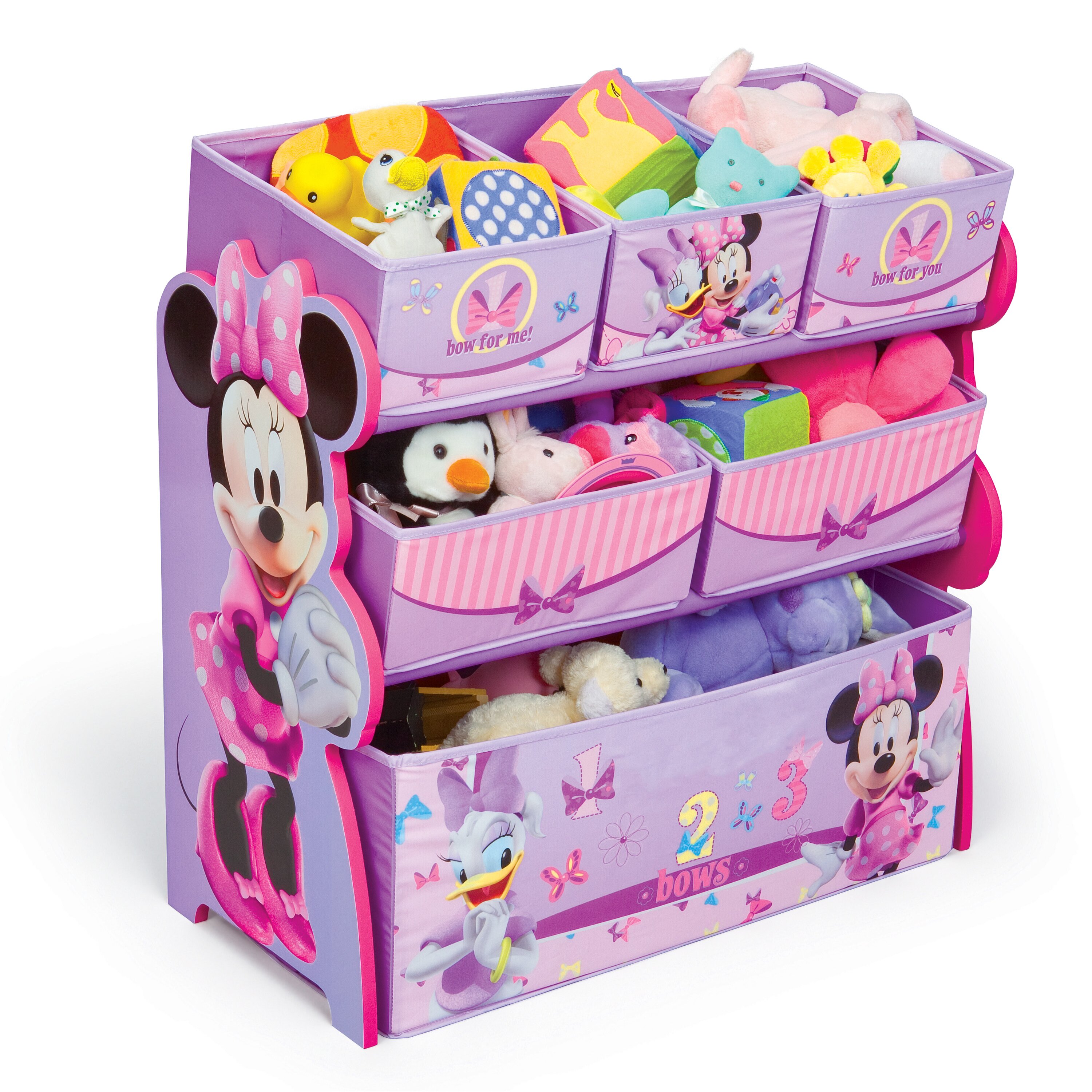 minnie mouse 9 bin toy organizer