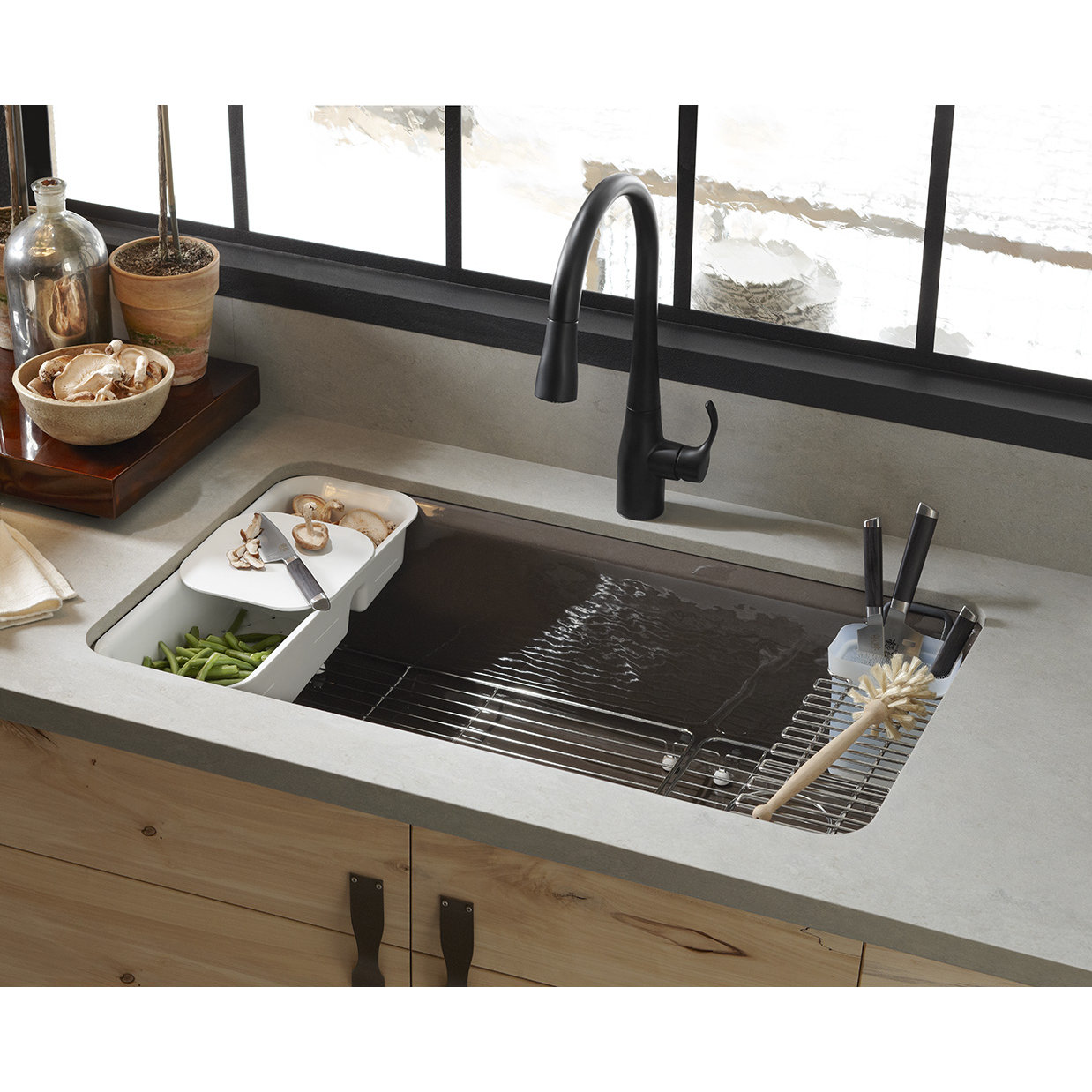 Riverby Utility Rack with Soaking Cup Wayfair