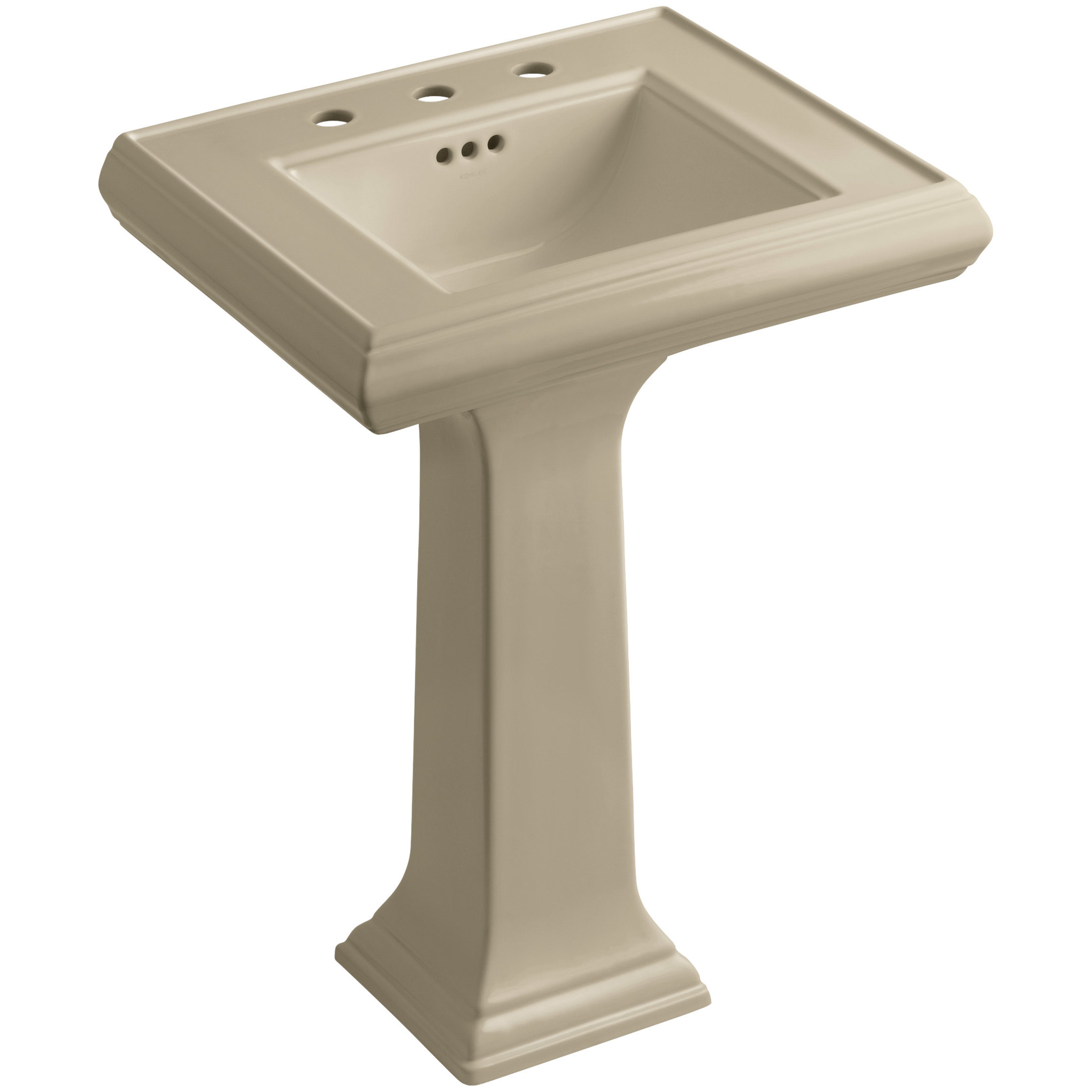 Kohler Memoirs Classic 24" Pedestal Bathroom Sink with 8" Widespread