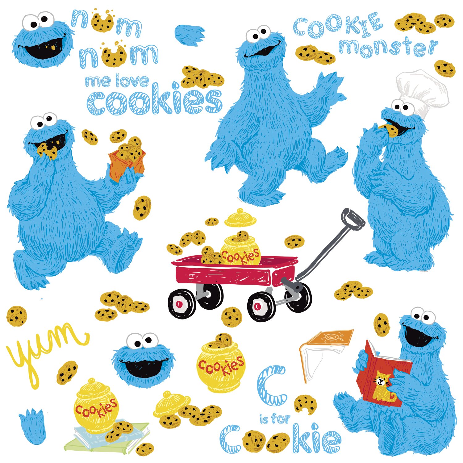 Как удалить cookie monster stickers