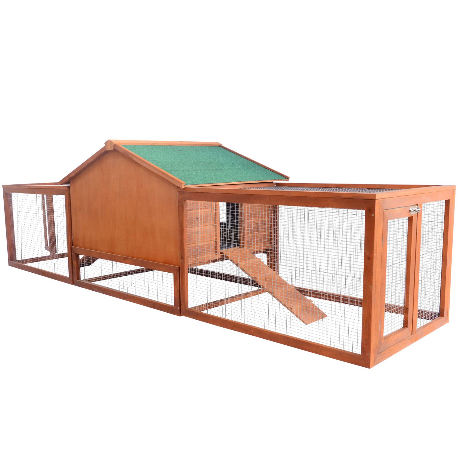 Aosom Pawhut Hutch Chicken Coop With Nesting Box Pictures to pin on 