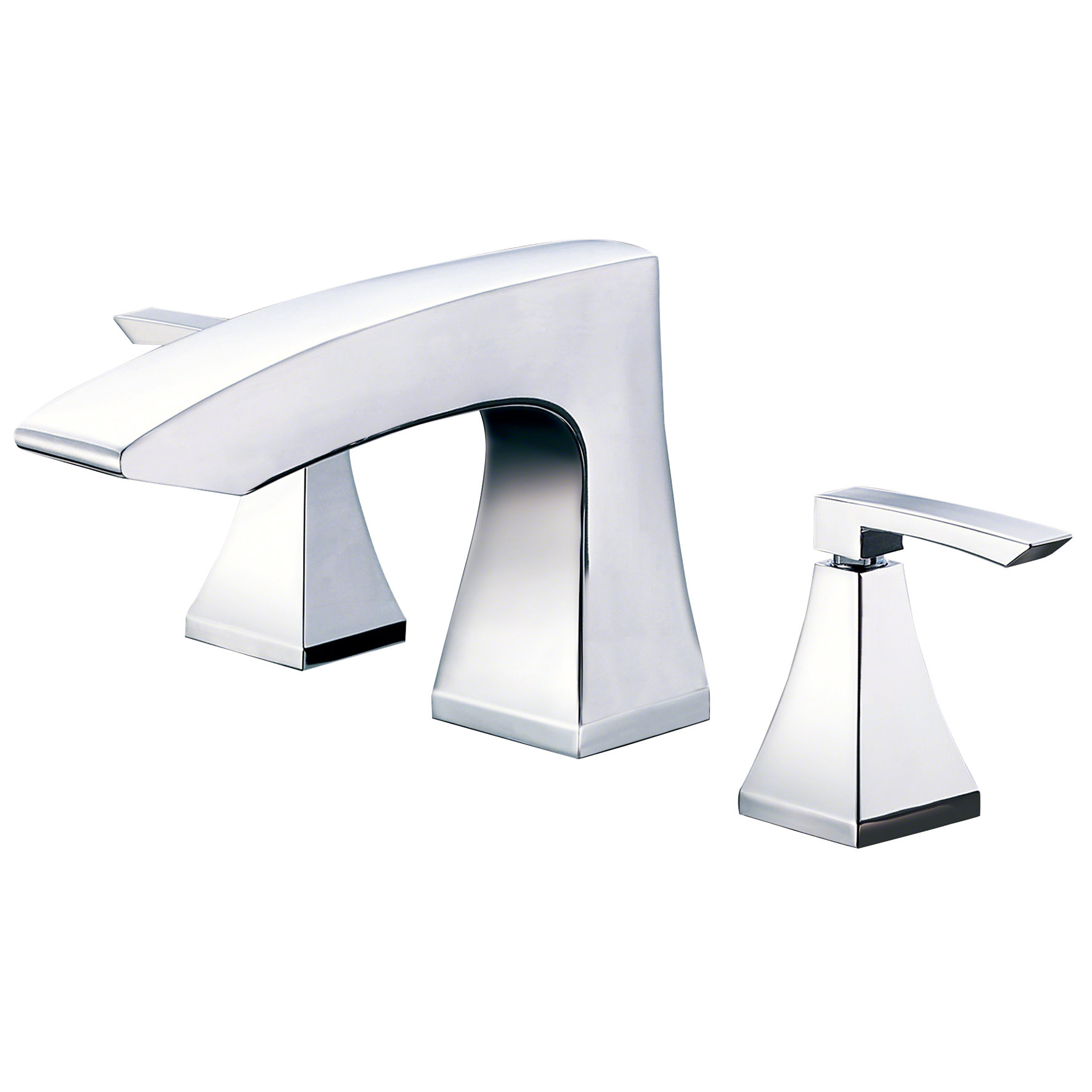 Logan Square Double Handle Deck Mount Roman Tub Faucet Wayfair