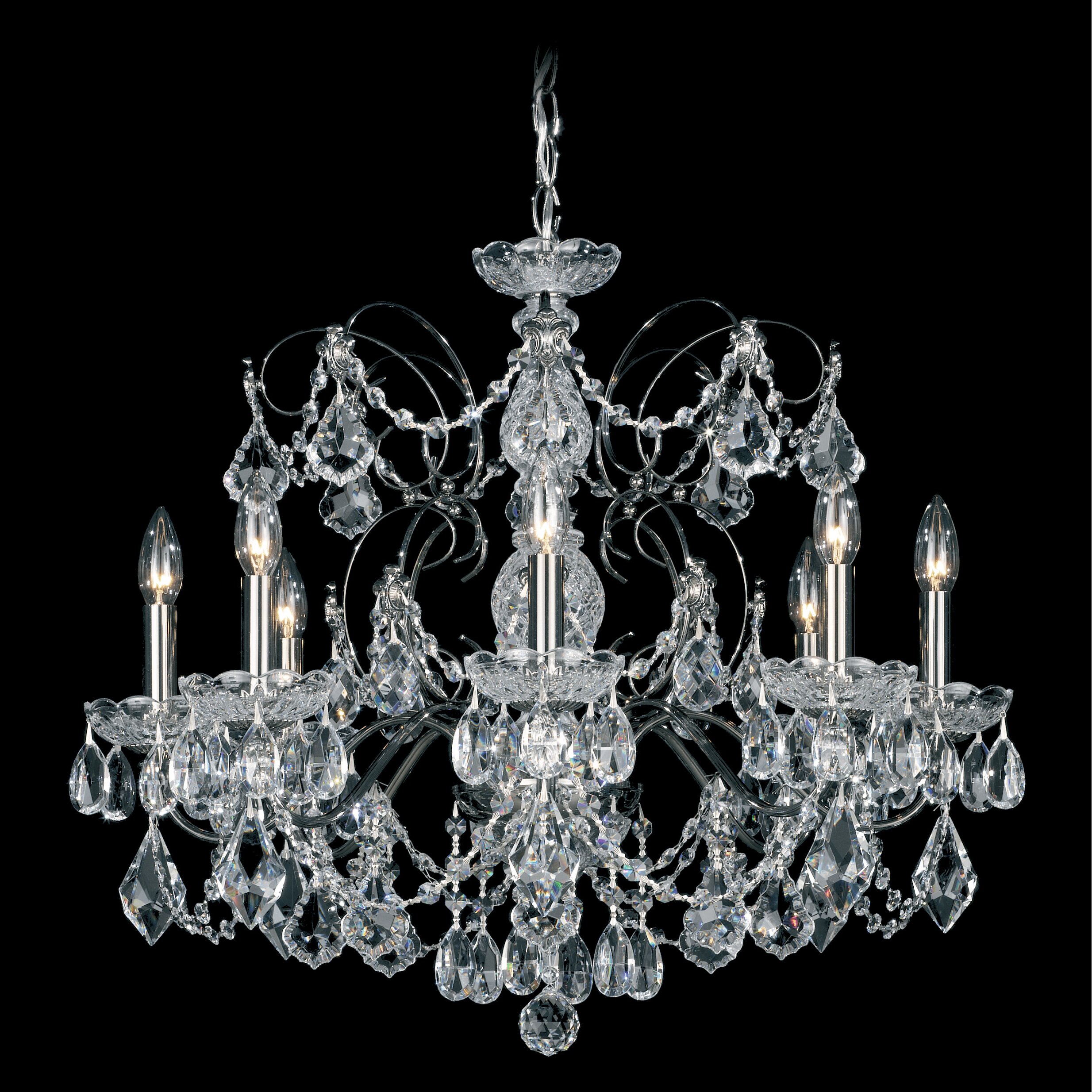 Century 8 Light Crystal Chandelier by Schonbek